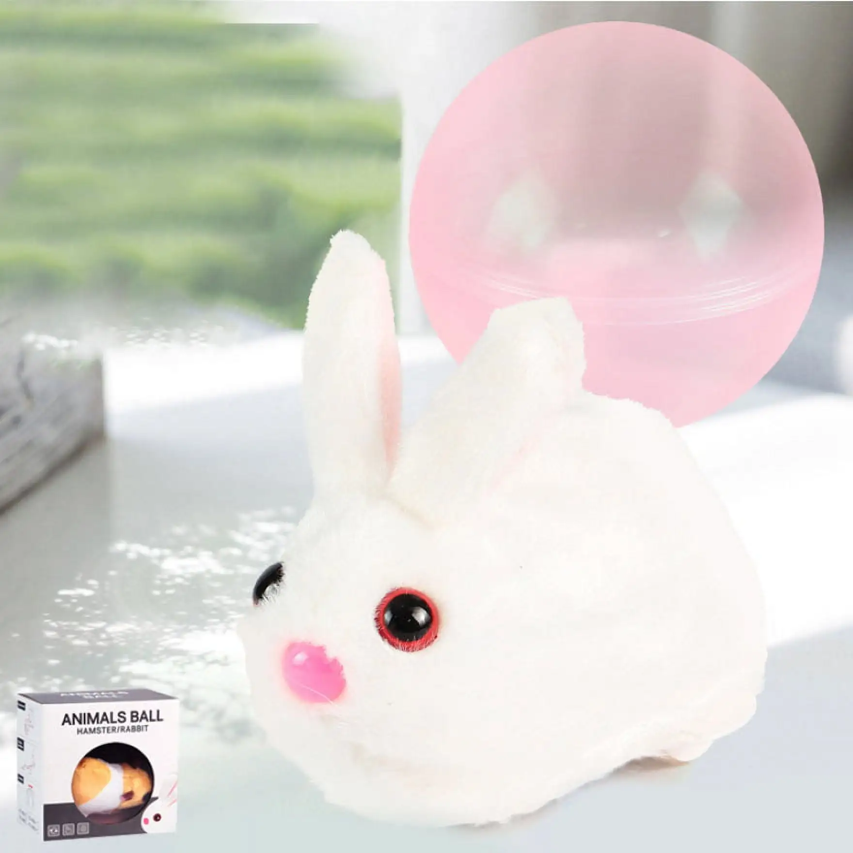 Ringshlar Hamster Ball Electric Toy 360 Automatic Rotation Running Hamster for Children Gift Electronic Pets Toy