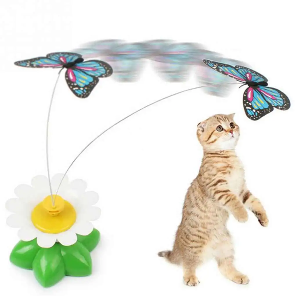 Rotating Butterfly Cat Toy