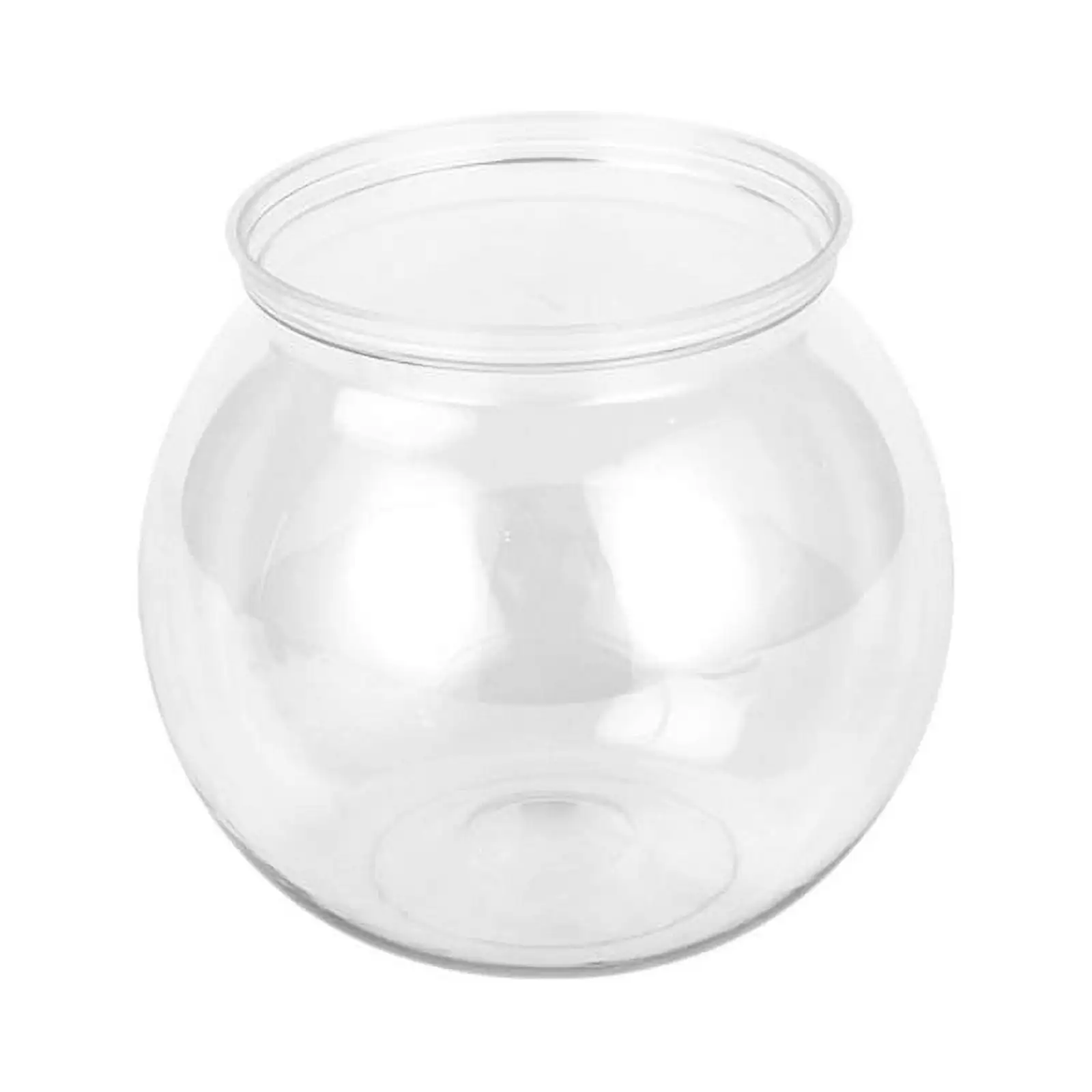 Round Fish Bowl Plastic Bubble Bowls Clear Terrarium Multiple Sizes Vases for Prizes Centerpieces and Party Decoration