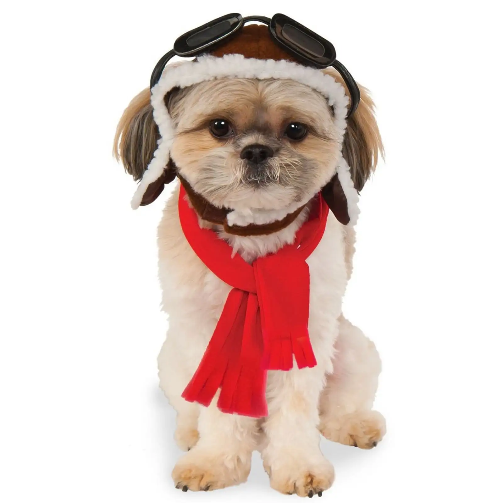 Rubie's Aviator Hat and Scarf Set Pet Costume