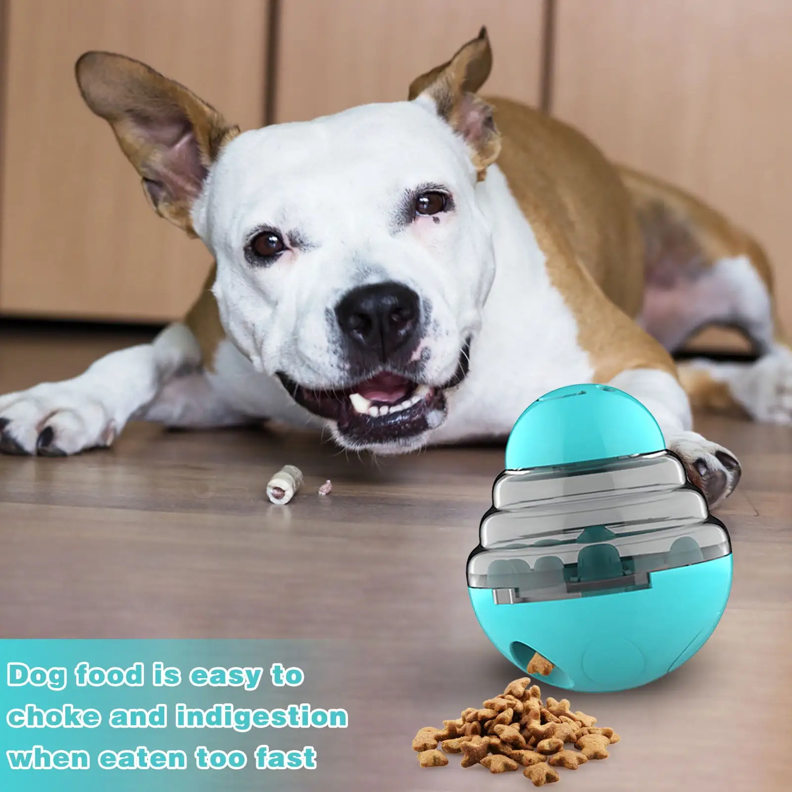 SDJMa Tumbler Pet Toy. Dog Leaky Food Toy Interactive Dog Cat Toy Food Treat Dispensing Toys. Slow Feeder Treat Ball for Pets Increases IQ