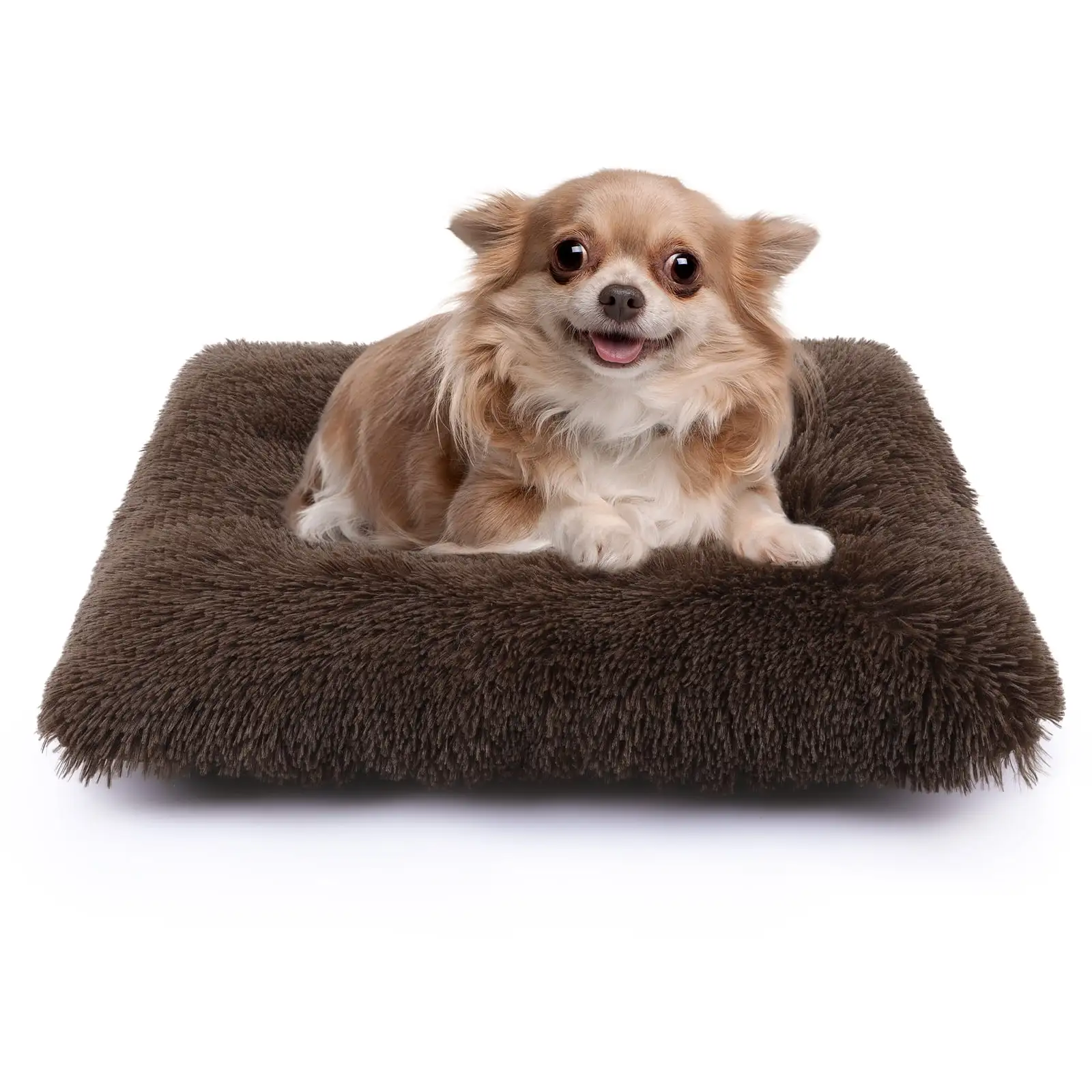 SENNAUX Plush Pillow Pet Bed Crate Mat for Dogs Cats