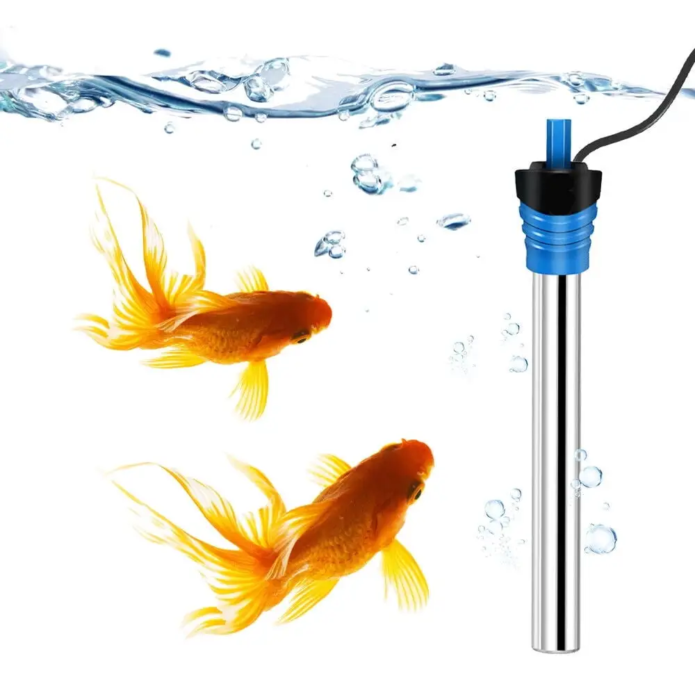 SENNAUX Stainless Steel Aquarium Heater Fish Tank Submersible Thermostat Heater. 50W