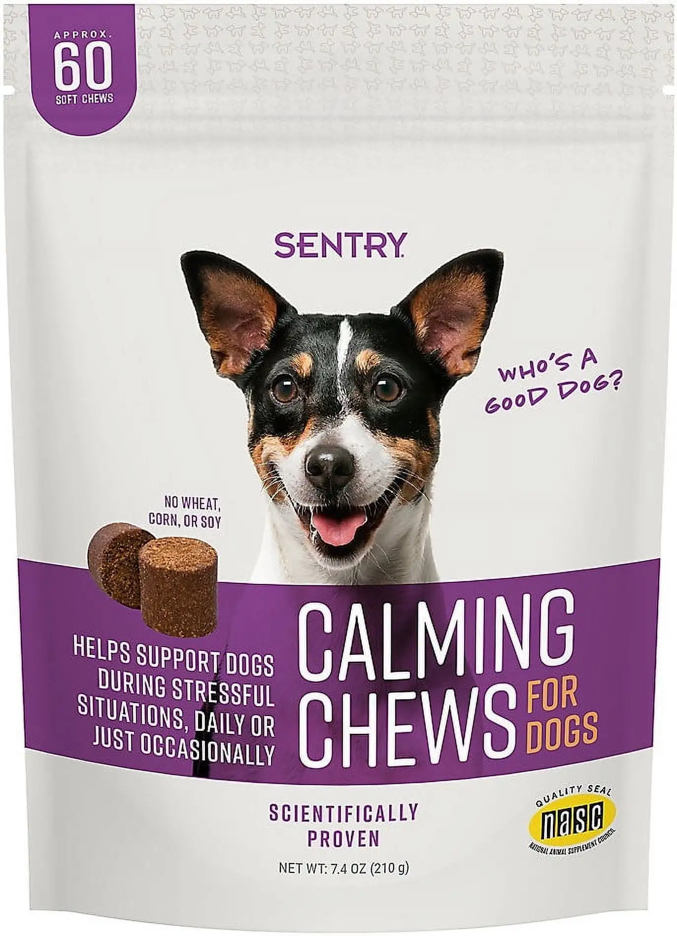 SENTRY Calming Chews for Dogs. 60 Count