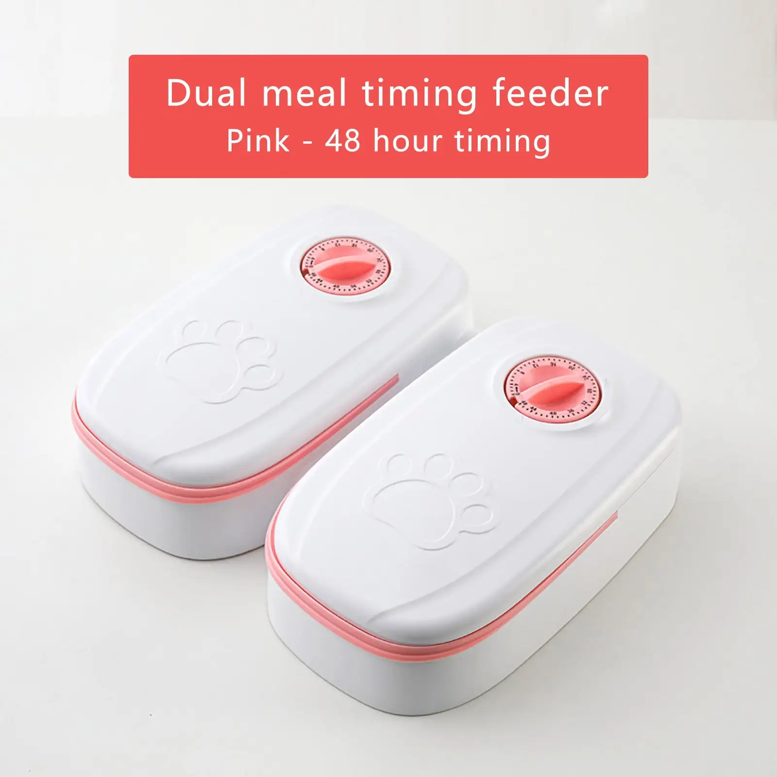 SHENGXINY Gardening Supplies NEW 2023 Clearance Time-Sealed Feeder. Pet Feeder With Timer. Timing And Control Of Dry Or Semi-Wet Food. Food Dispenser. 48-Hour Timing