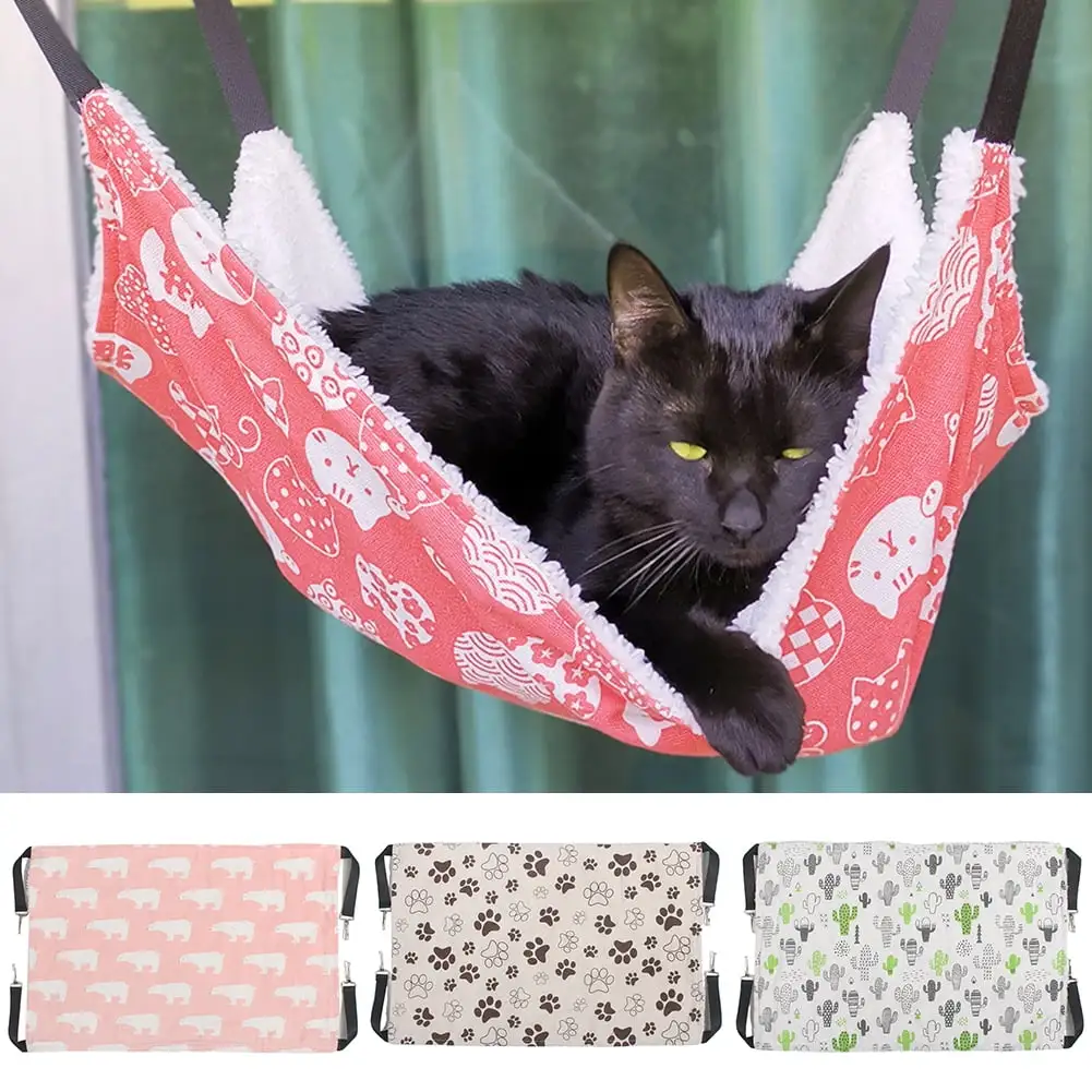 SPRING PARK Cat Hammock Bed Comfortable Hanging Pet Hammock Bed for Cats/Small Dogs/Rabbits/Other Small Animals