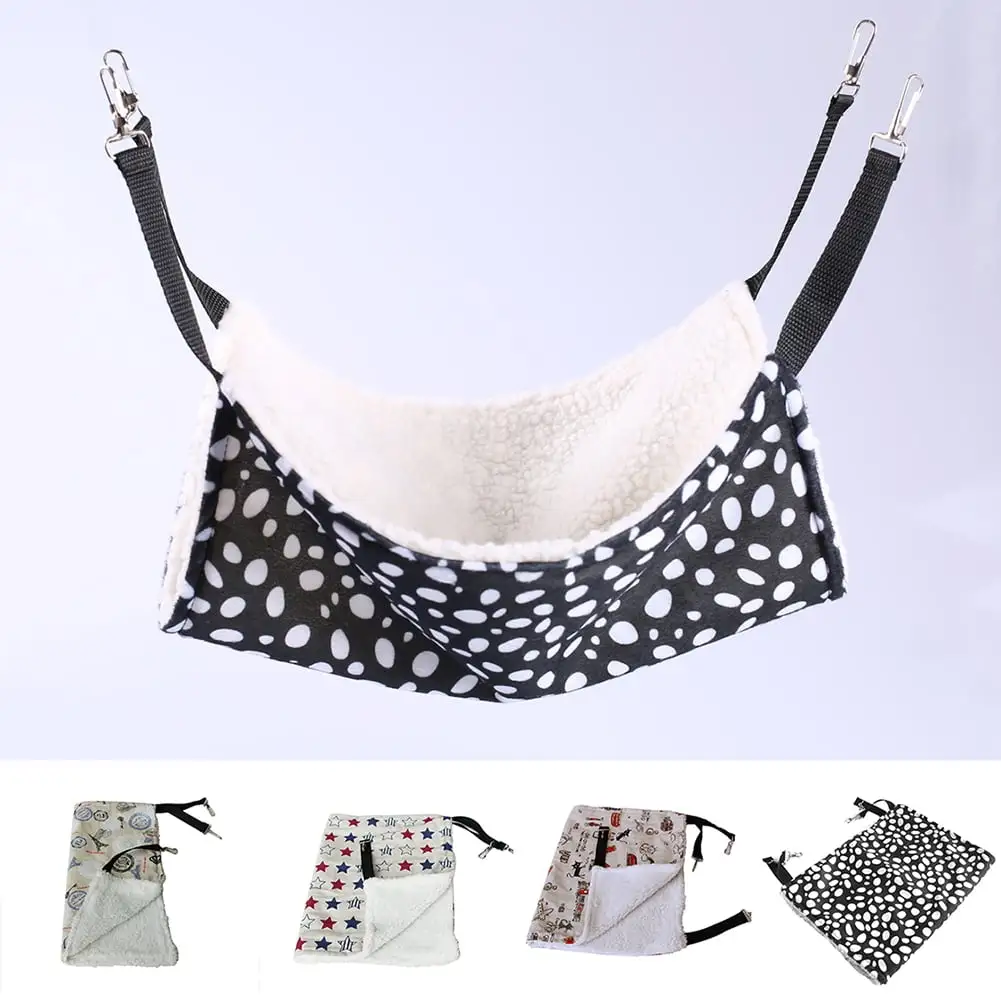 SPRING PARK Cat Hammocks Bed for Cage.Cat Cage Hammock. Pet Cage Hammock. Reversible Small Pet Hammock for Indoor Cat. and Small Pets. Pet Hanging Bed. Soft Sleepy Pad