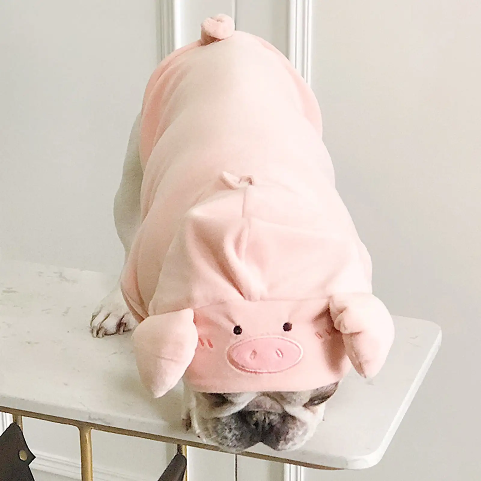 SPRING PARK Dog Pig Costume - Adorable Halloween Dog Costumes Pig Style Hoodie Soft and Comfortable Jumpsuits for Small Dog