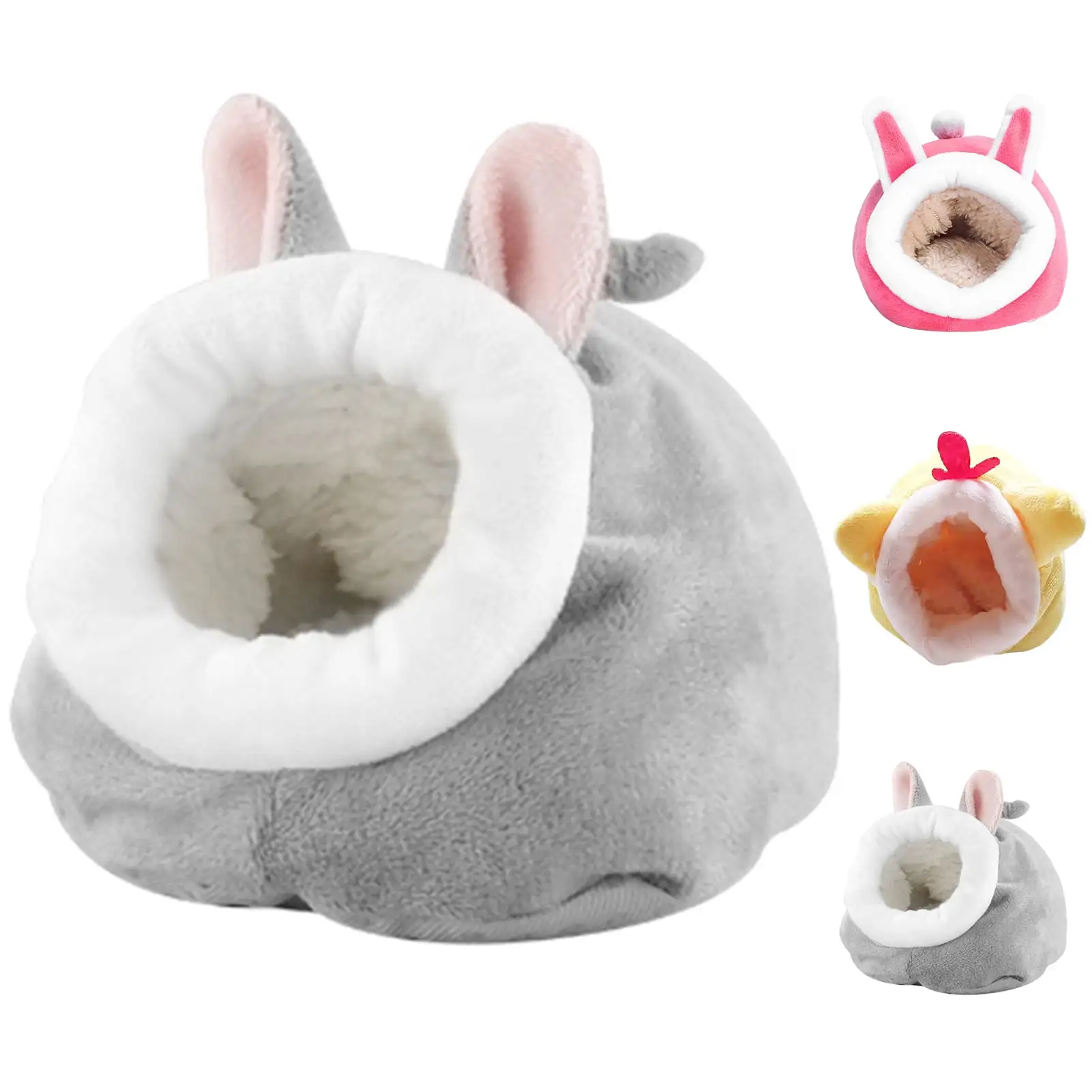 SPRING PARK Hamster Bed House. Winter Warm Cotton Cage Nest for Small Pet Animals Guinea Pig Hedgehog Chinchilla Ferret Rat. Hamster Bed Accessories Cage Toys House Supplies