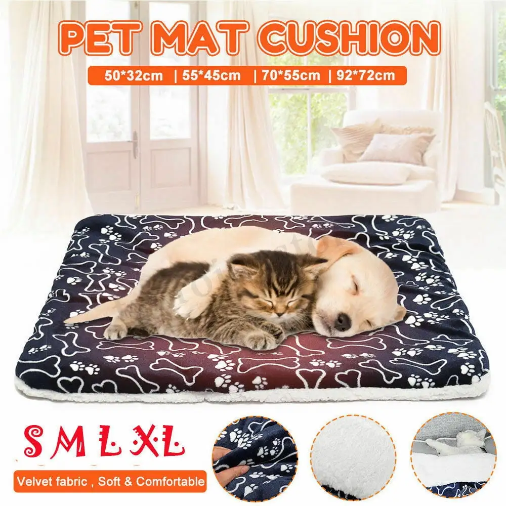 SUNSIOM Pet Bed for Dog Cat Crate Mat Soft Warm Pad Liner Home Indoor Outdoor Pets