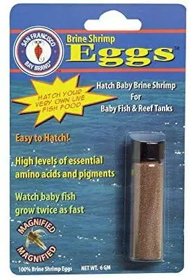 San Francisco Bay Brand 6 g Brine Shrimp Egg Vial for Baby Fish & Reef Tanks