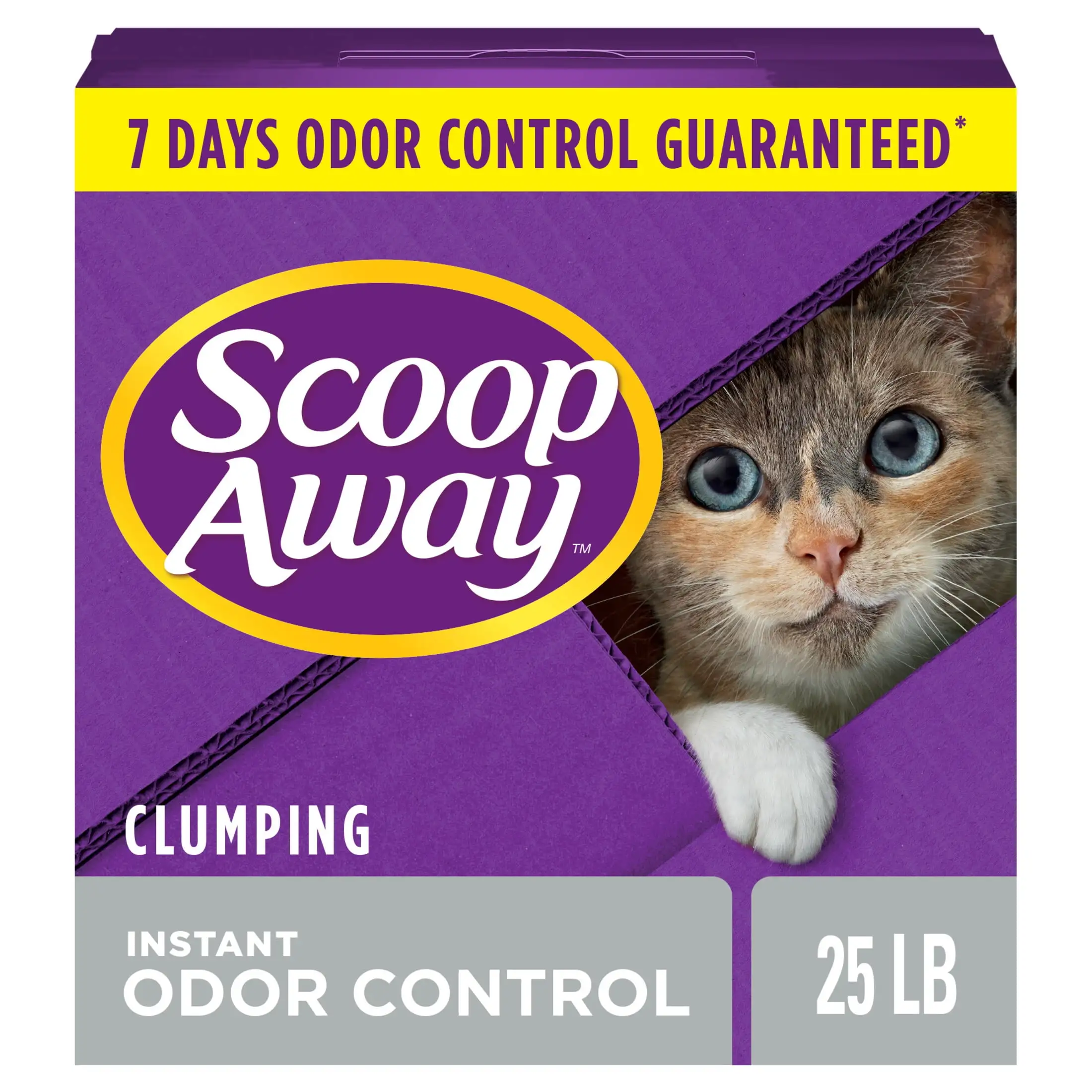 Scoop Away Extra Strength Scented Litter. Clumping Cat Litter. 25 lb