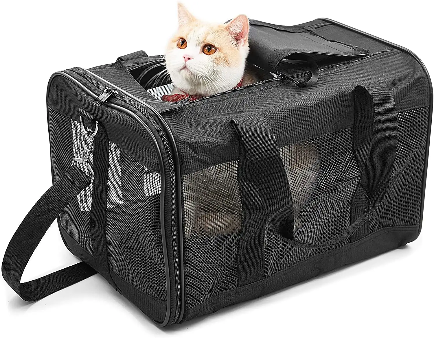 ScratchMe Pet Travel Carrier Soft Sided Portable Bag. Medium