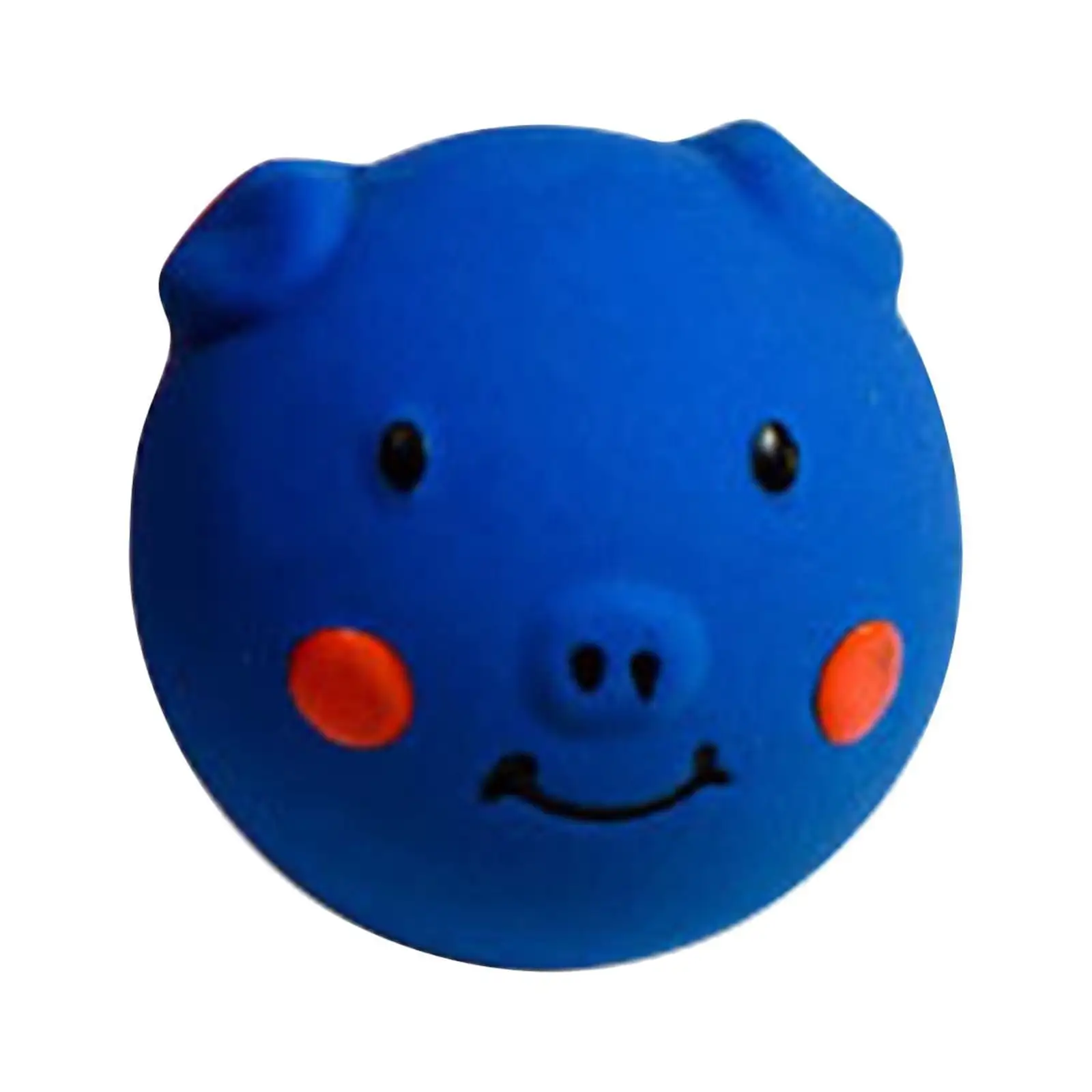 Sehao Soft Latex Squeaky Dog Toys for Small Dogs Breed Latex Squeaky Dog Balls Pig Dog Toy Balls for Chew Blue