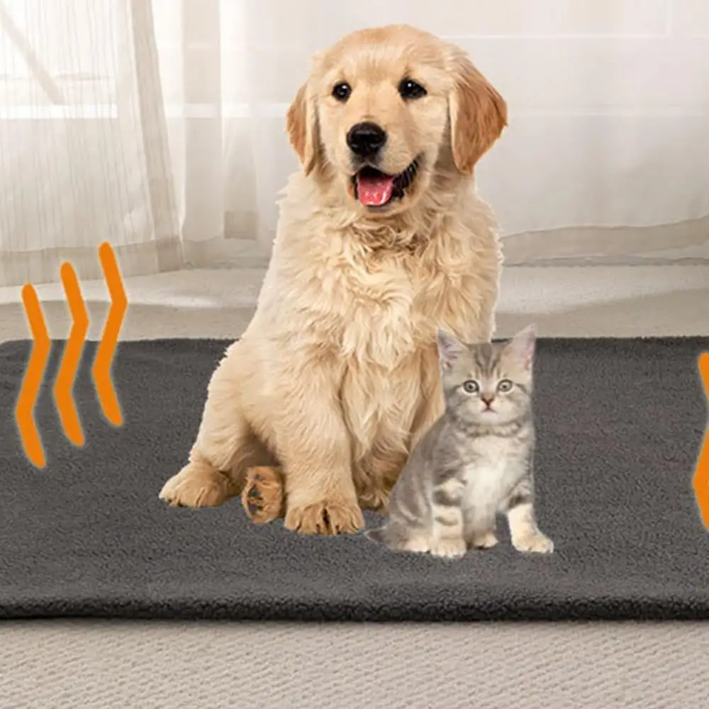 Self Warming Dog Bed.Super Soft Thermal Dog Crate Bed Mat For Sleeping.Washable Self Heating Pet Kennel Pad For Small Medium Cats Dogs Indoor Outdoor