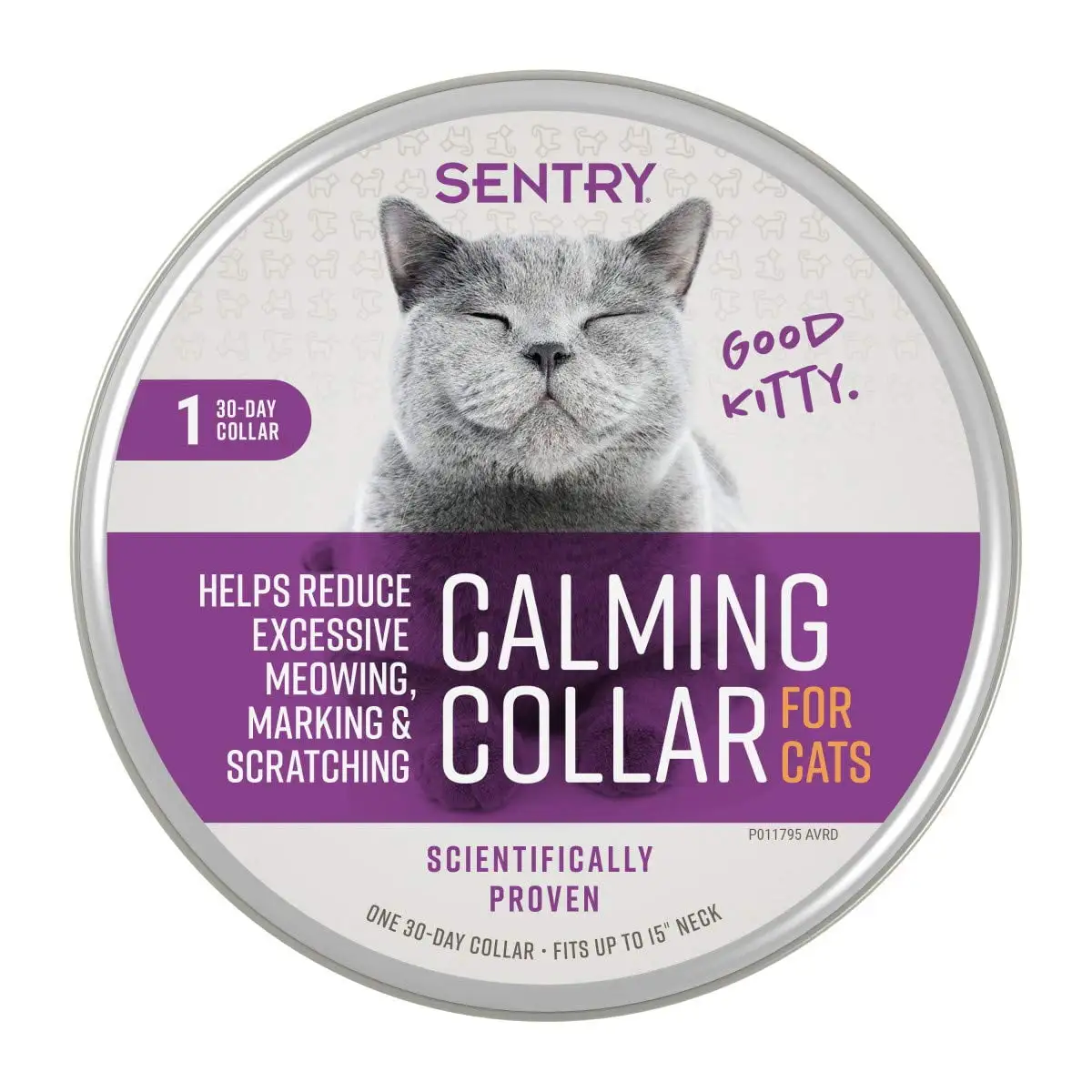 Sentry Calming Collar for Cats and Kittens. One 30-Day Release Collar. 1 Month Supply