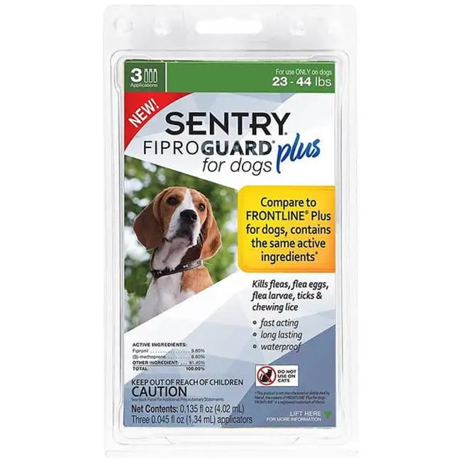 Sentry Fipro Guard Plus IGR Flea & Tick Control for Medium Dogs