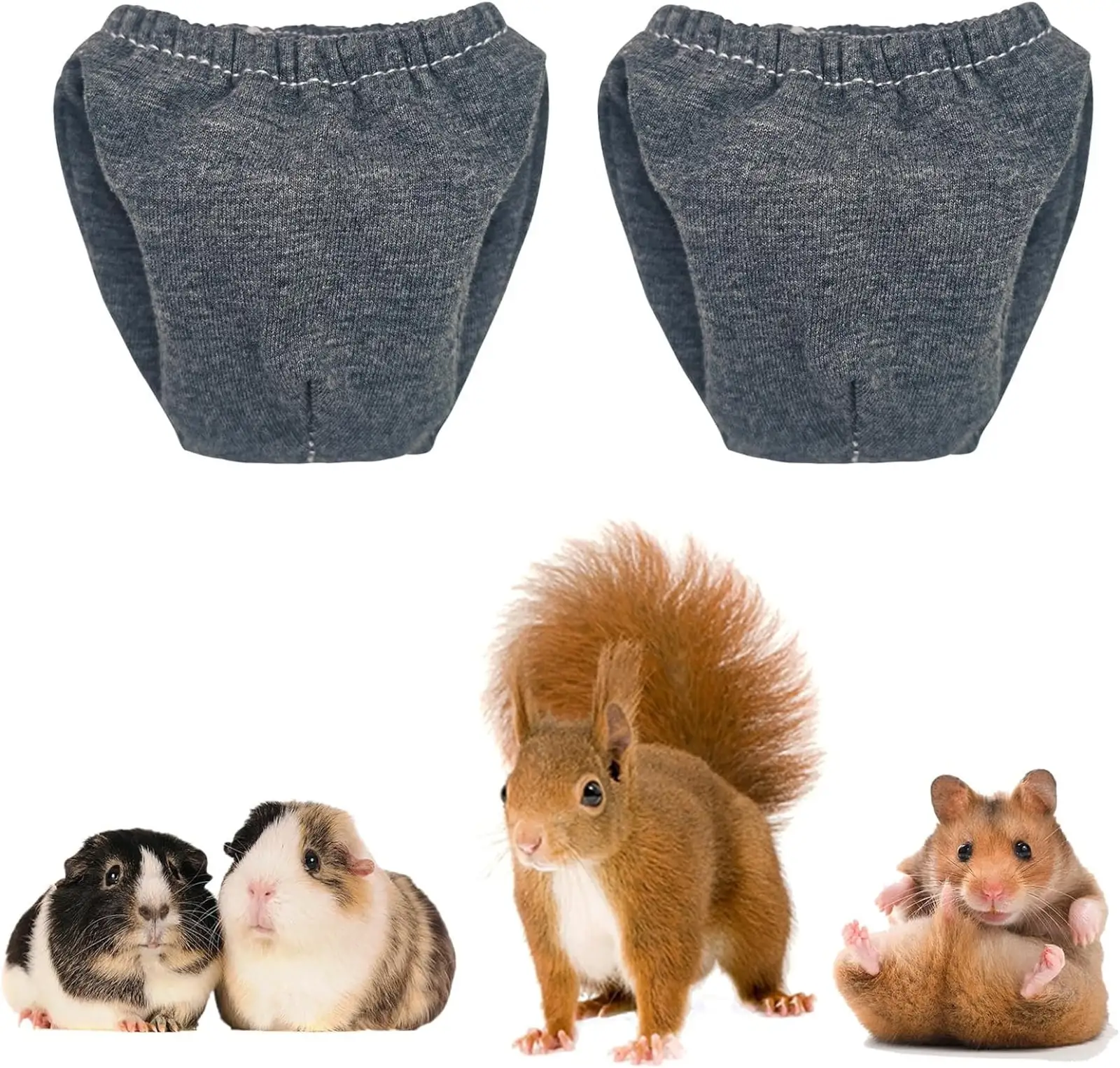 Set Sanitary Pantie for Hamster.Reusable Washable Squirrel Diapers.Guinea Pig Diapers.Small Pet Supplies.Small Pet Outdoor Supplies. for Squirrel.Chinchilla.Hamsters.Hedgehog.