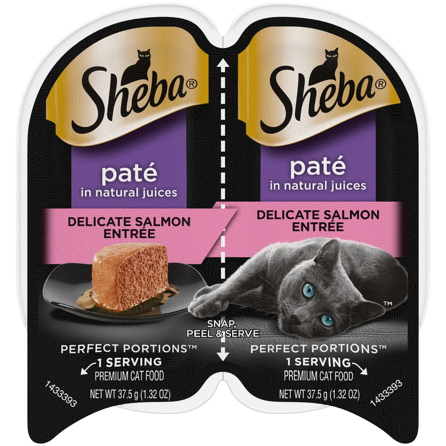 Sheba Perfect Portions Delicate Salmon Wet Cat Food. 2.64 oz