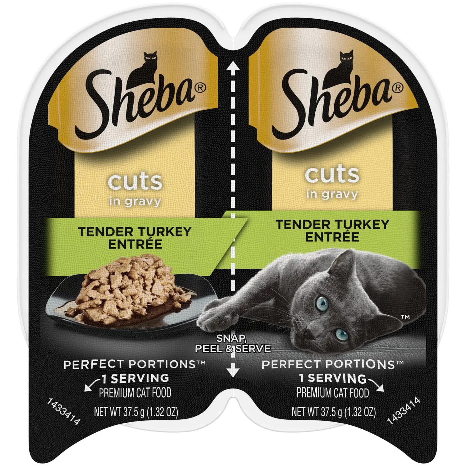 Sheba Perfect Portions Tender Turkey Wet Cat Food. 2.64 oz