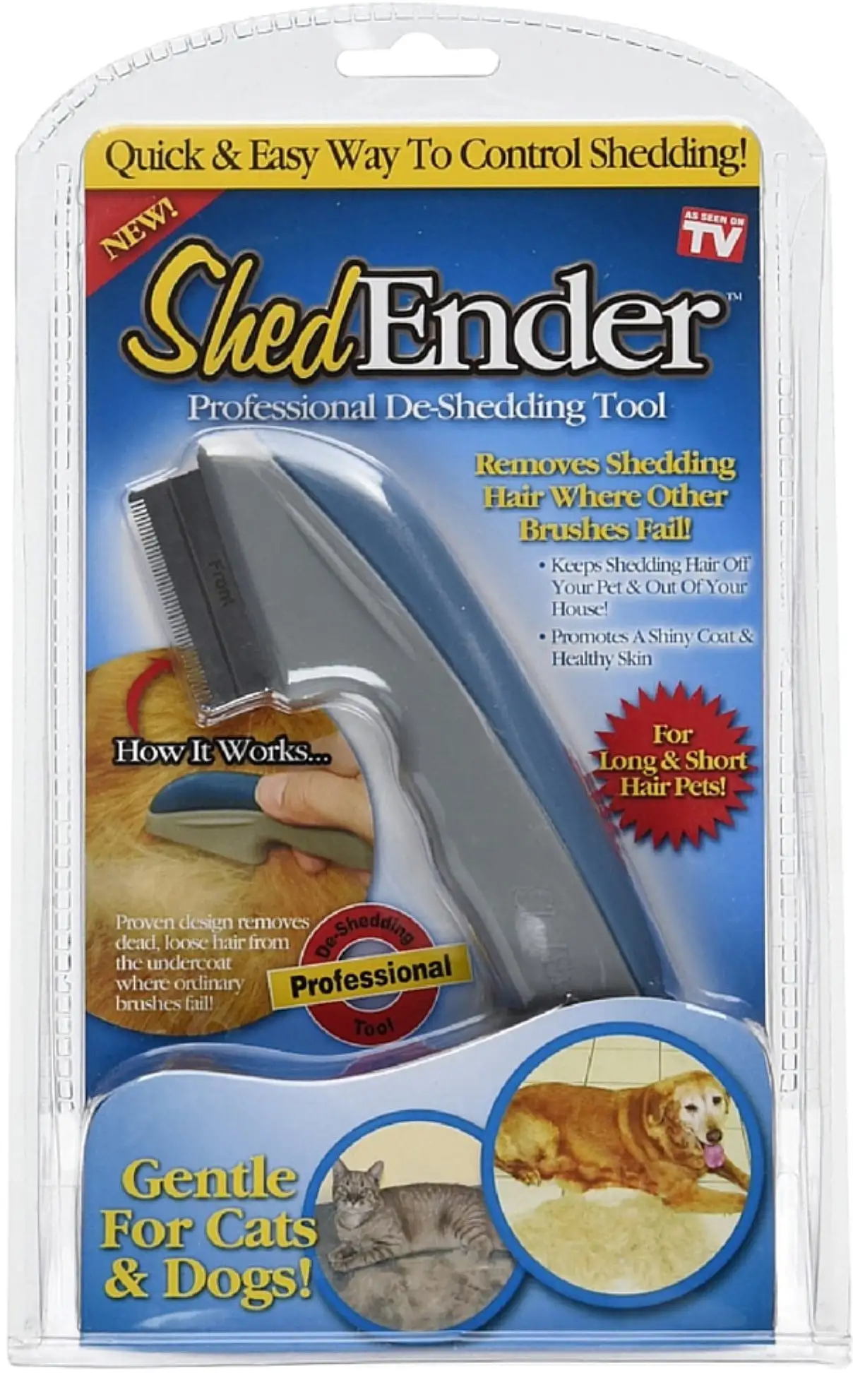 ShedEnder De-Shedding Brush for Pets 1 ea