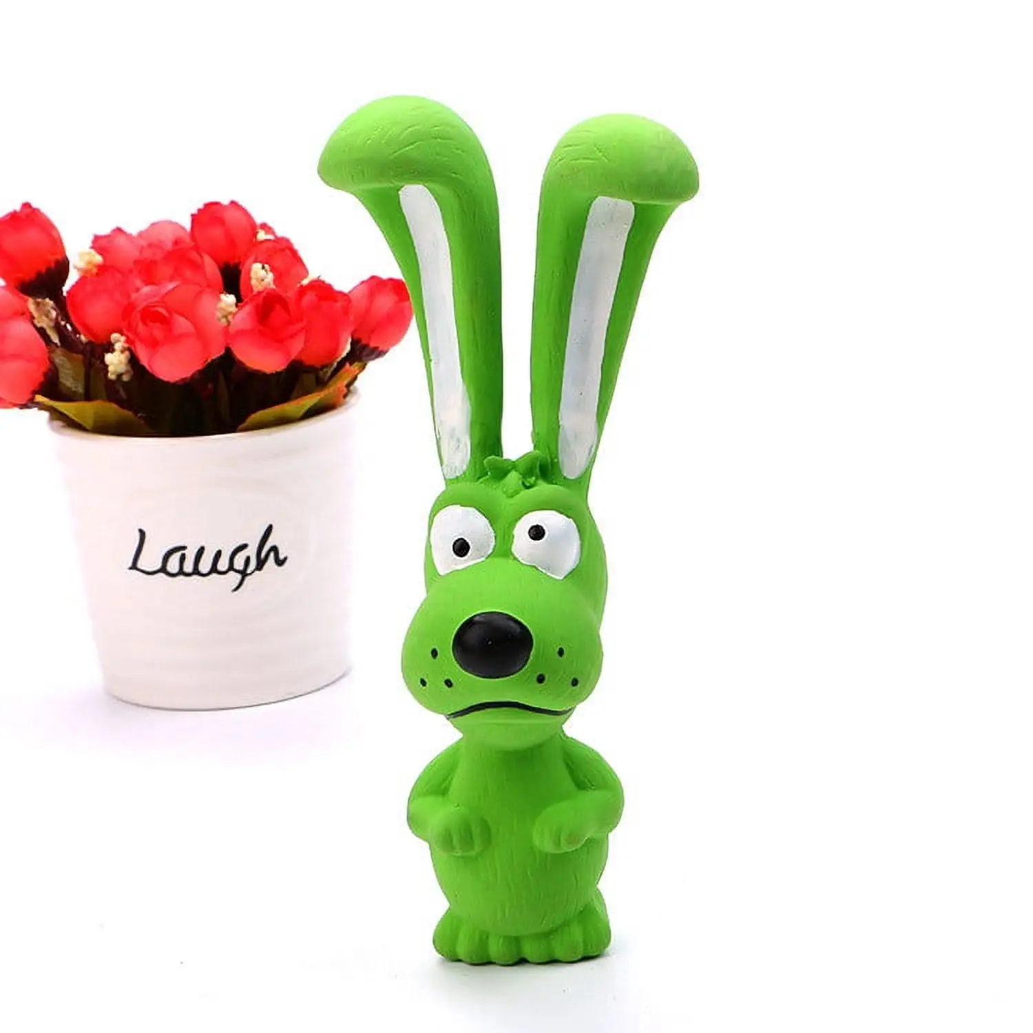 Shldybc Dog Toys Soft Rubber Dog Toys Puppy Chew Toy Squeaky Toy Fetch Play Animal Ball Toy. Pet Dog Toys Naughty Dogs Cute Rabbit Dogs Voice Latex Products Molar Toys