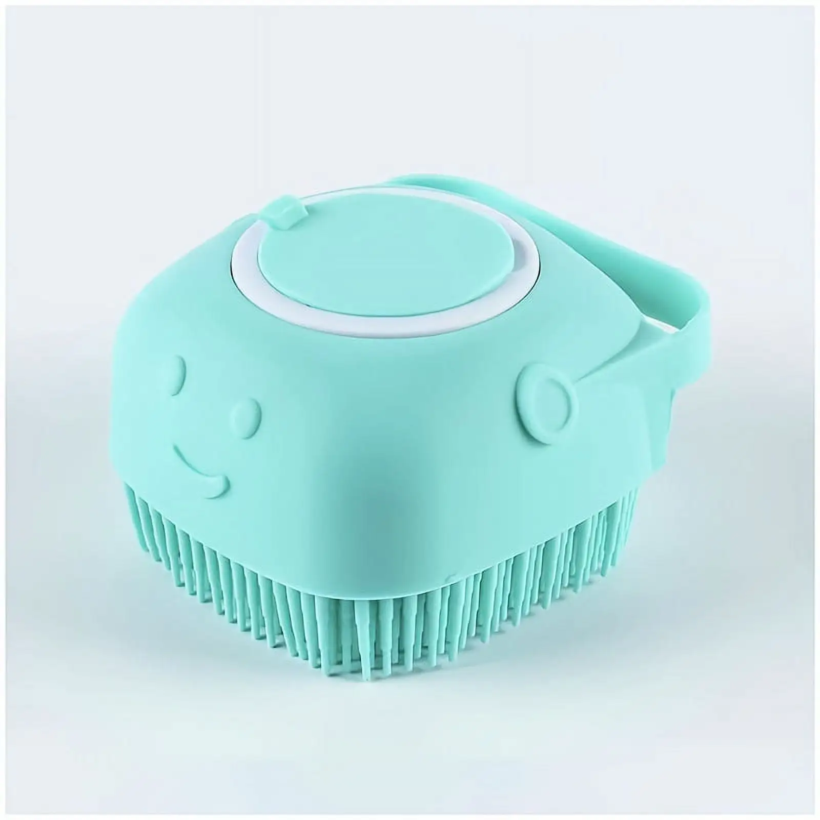 Silicone Pet Shampoo Brush with Shampoo Storage - Gentle Massage and Grooming Tool for Dogs and Cats