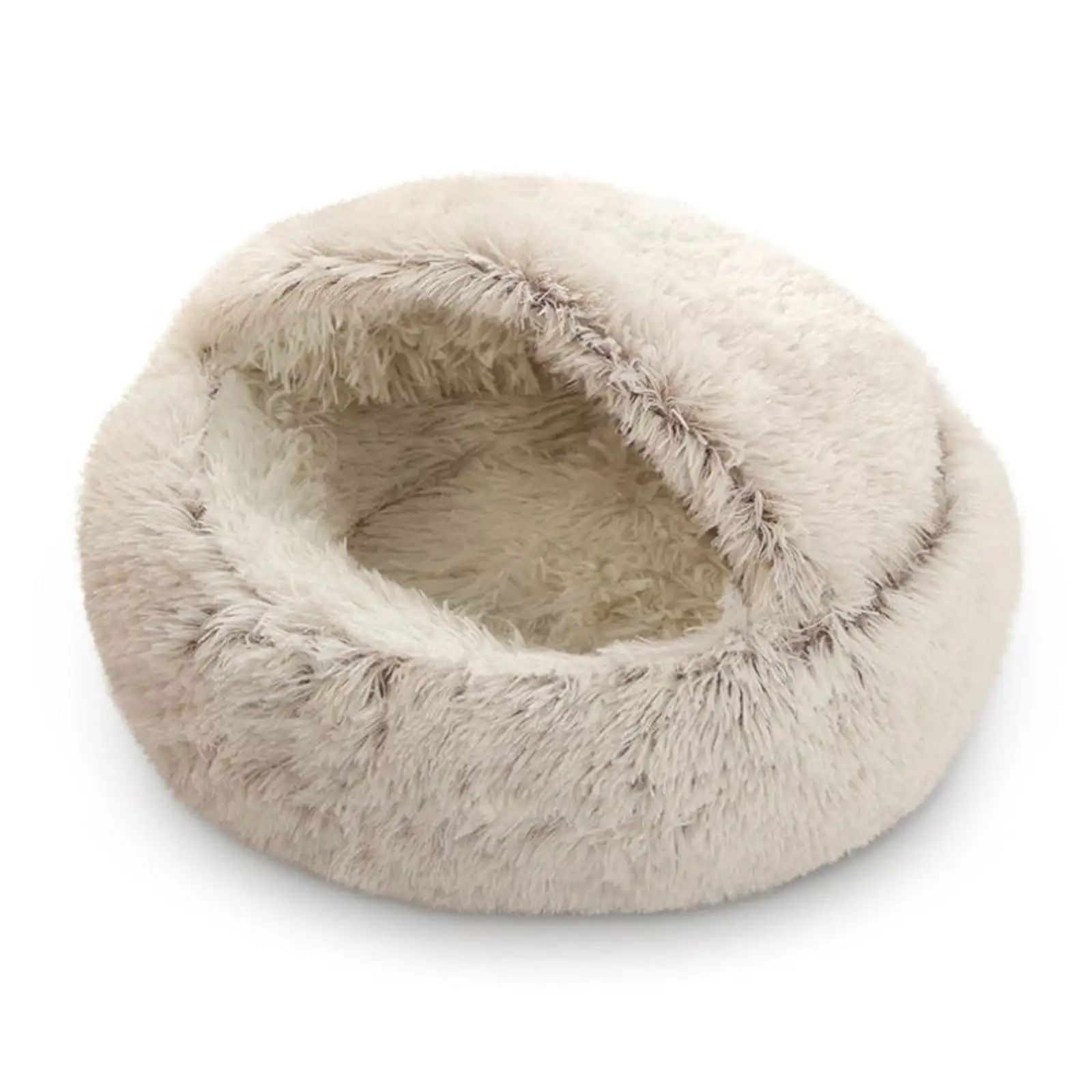 Simplmasygenix Calming Dog & Cat Bed.Dog Round Pet Winter Warm Sleeping Bag Long Plush Soft Pet Bed Calming Bed