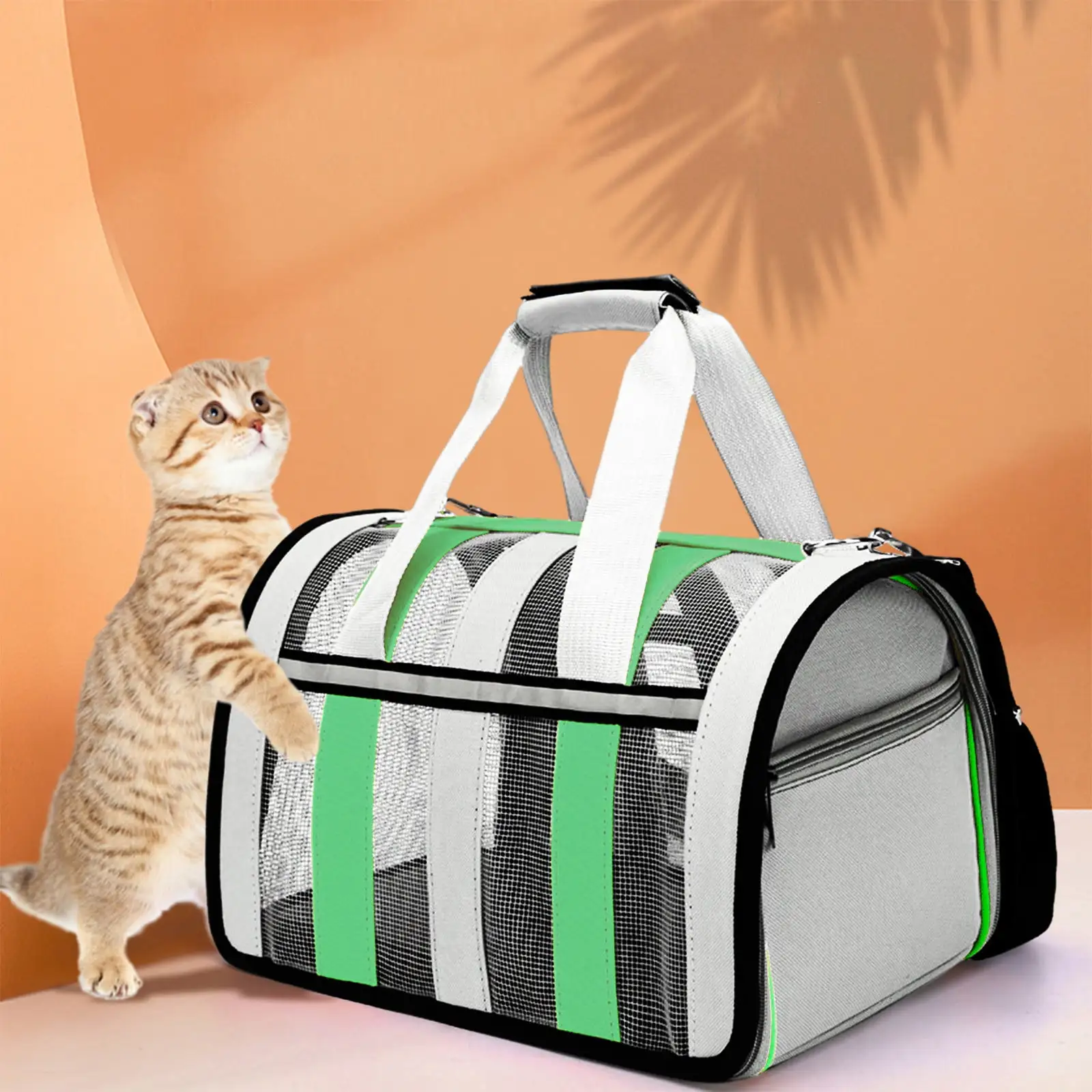 SimplmasygenixCat Carrier Airline Approved. Pet Transport Carrier for Cats Dogs Puppies Up To 15 Lb. Small Dog Carrier Soft Sided. Travel Puppy Carrier Travel Kitten Carrier Bag