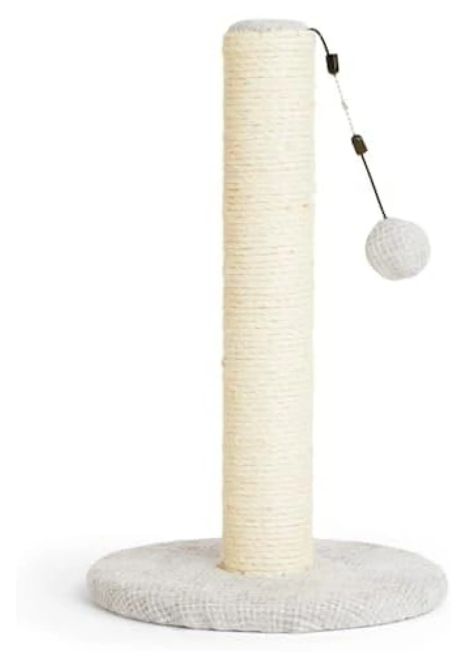 Sisal Cat Scratching Post. Grey. 18.75 H