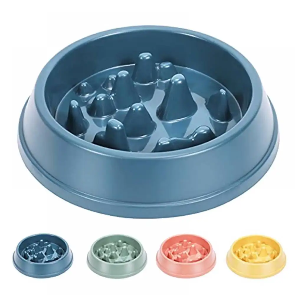 Slow Feeder Bowl. Non-Slip Puzzle Bowl for Cats and Dogs-Anti-swallowing pet Slow Food Feeder-Interactive Expansion Check Bowl for Cats and Dogs-Durable and Healthy Design for preventing Choking