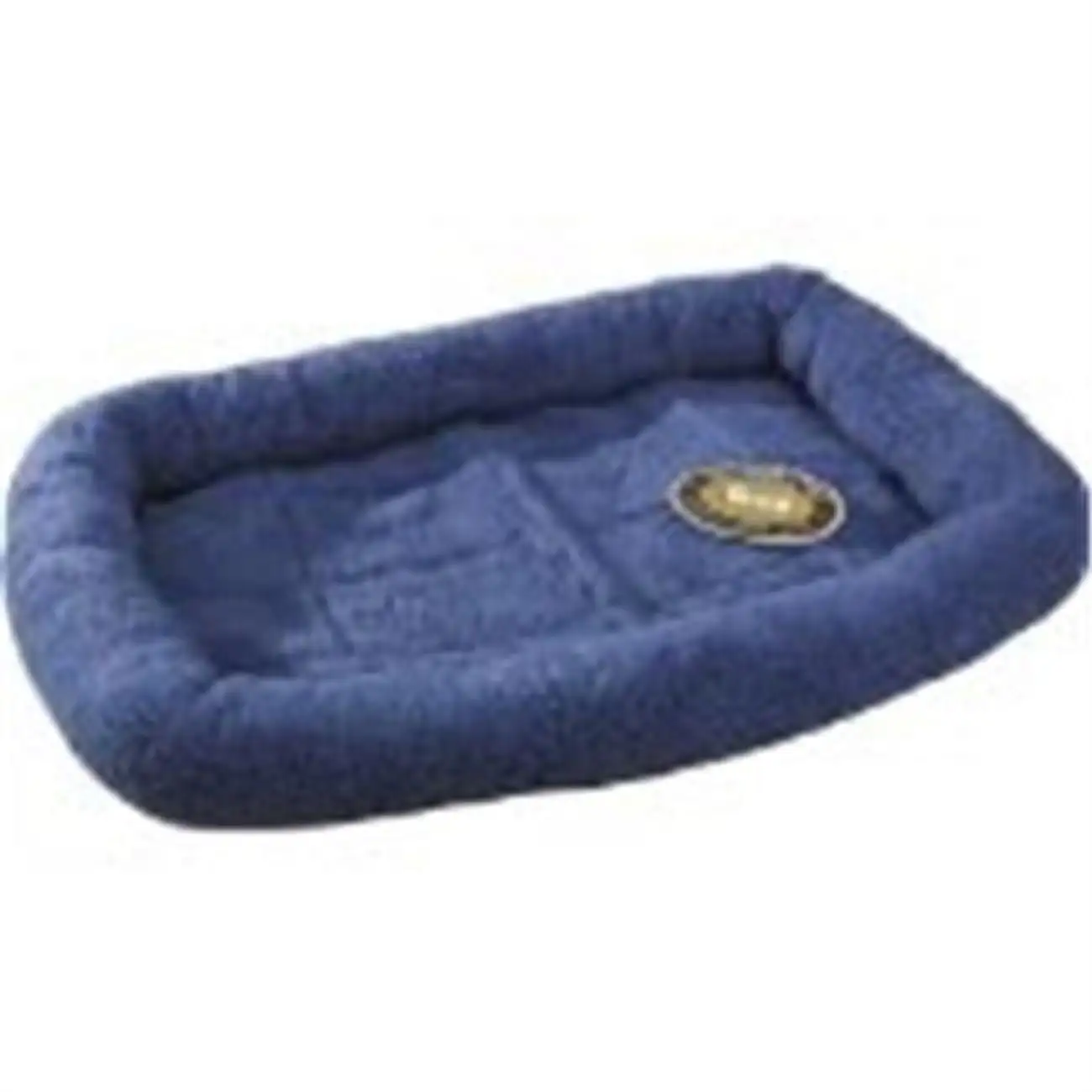 Slumber Pet Sherpa Crate Beds - Comfortable Bumper-Style Beds for Dogs and Cats. Medium/Large. Slate Blue