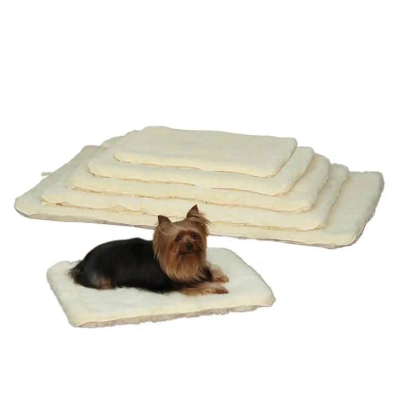 Slumber Pet ZA427 41 55 Dbl Sided Sherpa Mat Lrg Natural