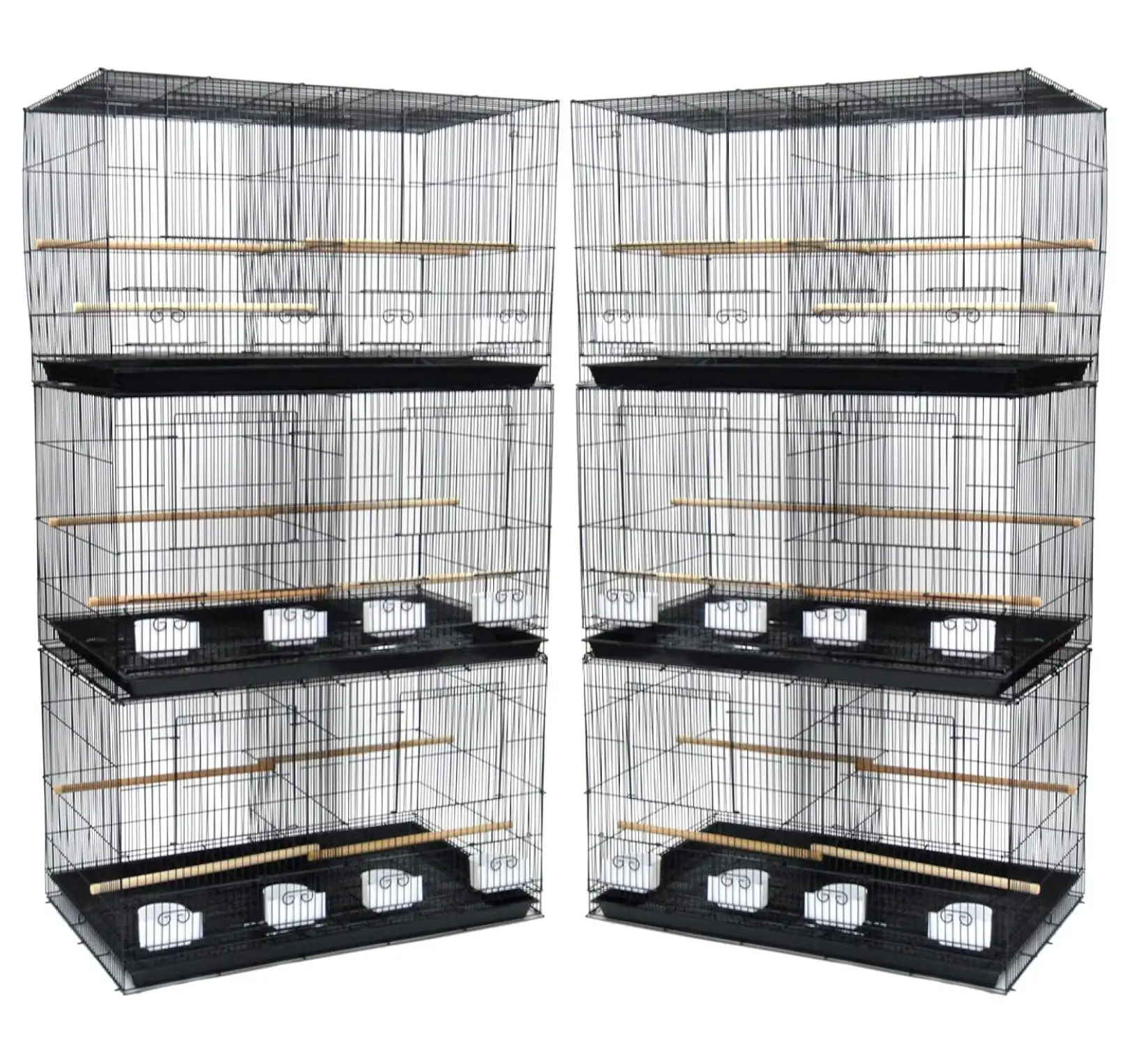 Small Breeding Cages. Pack of 6. Black