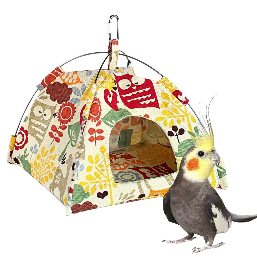 Small Pet Tent Bird Nest Hamster Chinchillas Hanging Hammock Parrot Tent