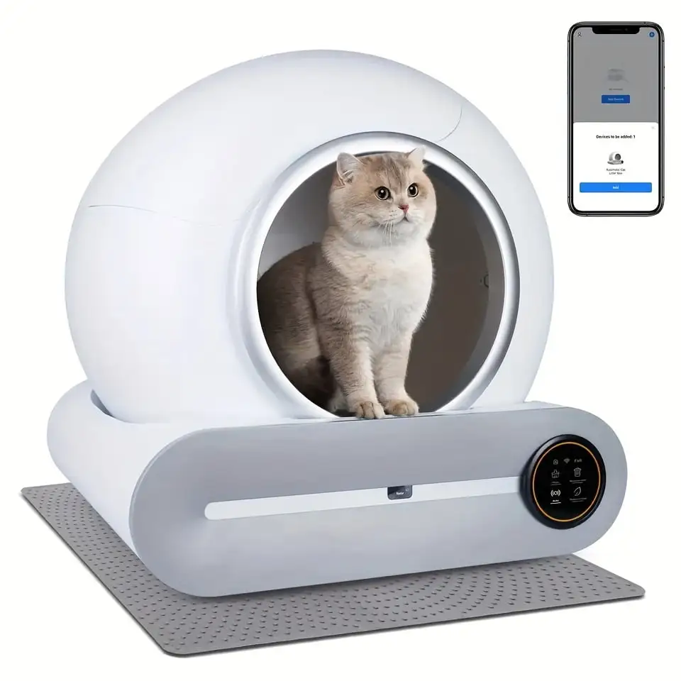 Smart Cat Litter Box. Self Cleaning Cat Litter Box Automatic Cat Litter Cleaning Robot Big Capacity For Multiple Cats