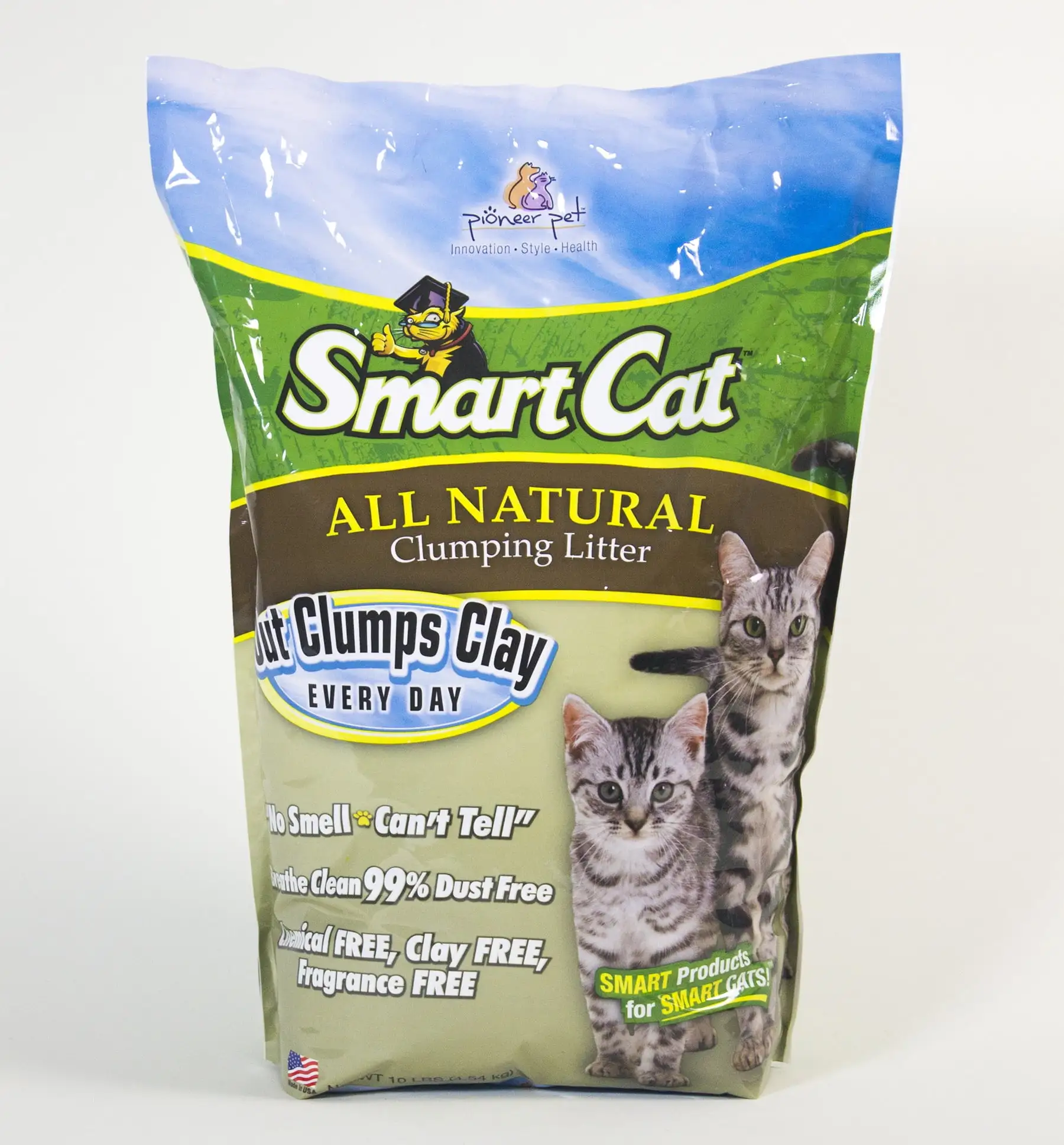 SmartCat ALL NATURAL Clumping Litter by Pioneer Pet-5lb Bag