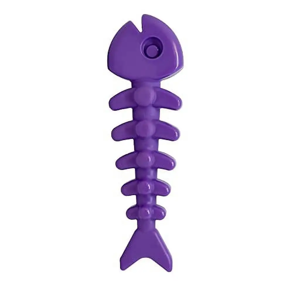 SodaPup Fish Bone - Durable Dog Chew Toy Made in USA from Non-Toxic. Pet Safe. Food Safe. Nylon Material for Mental Stimulation. Clean Teeth. Fresh Breath. Problem Chewing. Calming Nerves. & More