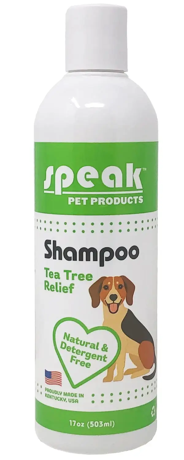 Speak Natural Dog Shampoo. Tea Tree for Itchy Skin. 17 Ounces