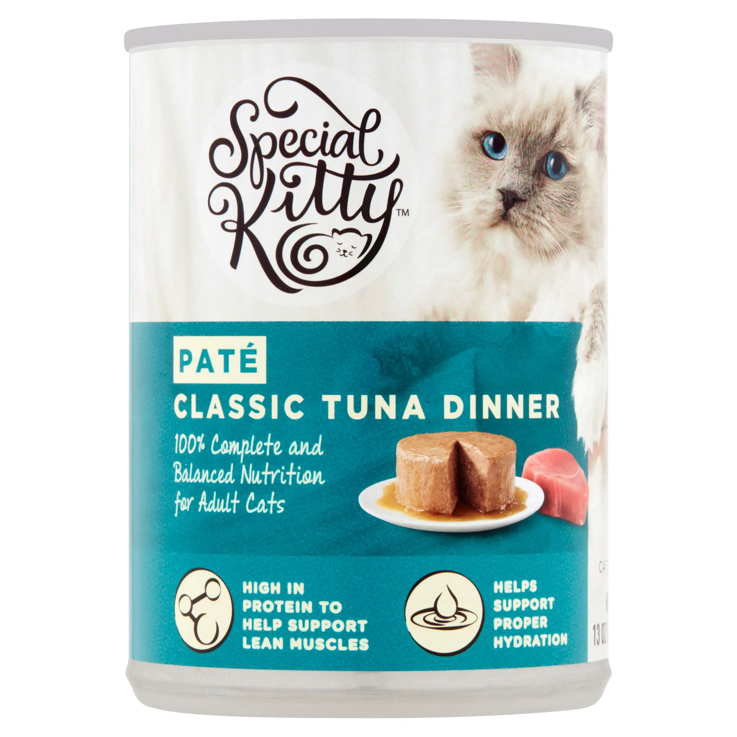 Special Kitty Classic Tuna Dinner Pate Wet Cat Food. 13 oz Can