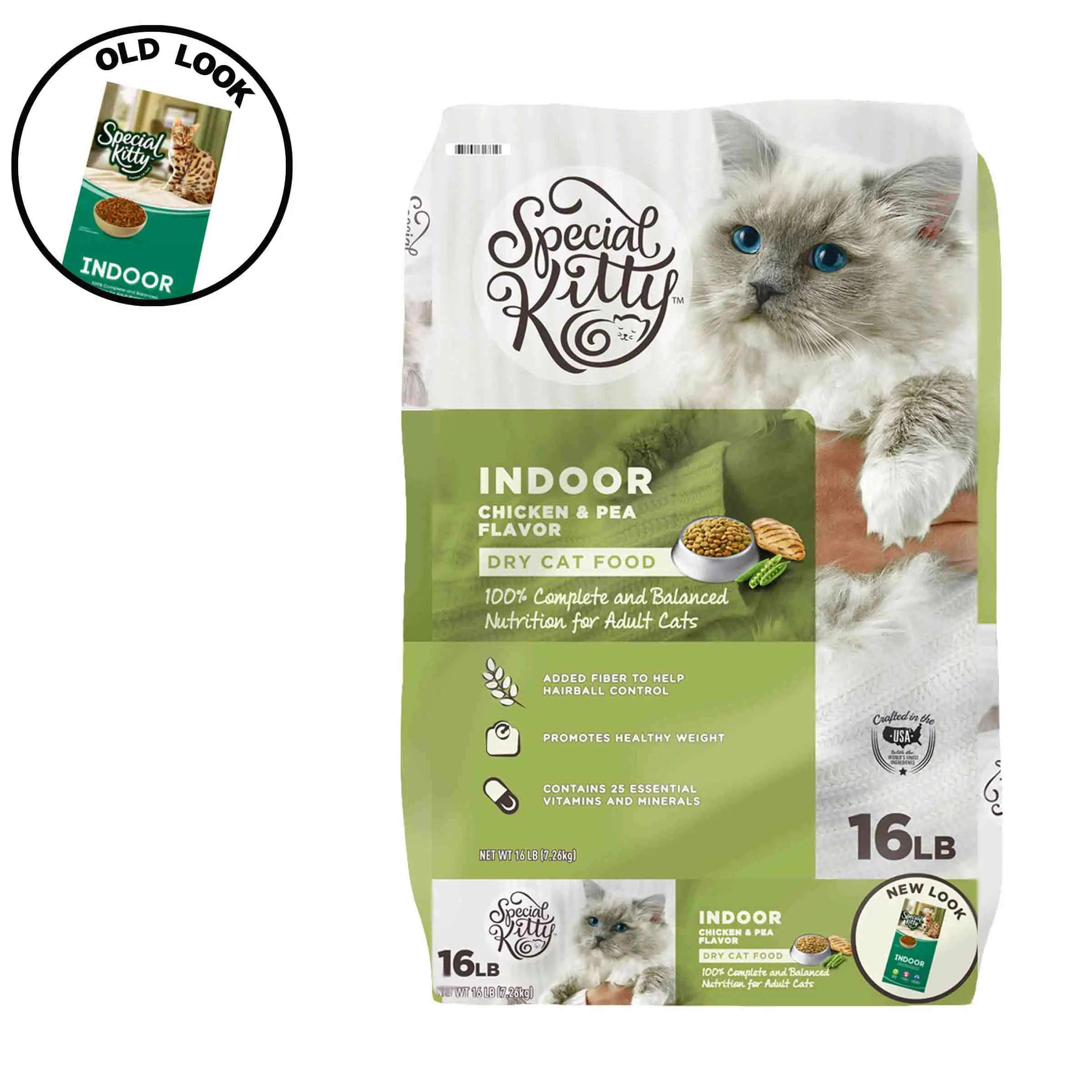 Special Kitty Indoor Formula Dry Cat Food. Chicken & Pea Flavor. 16 lb