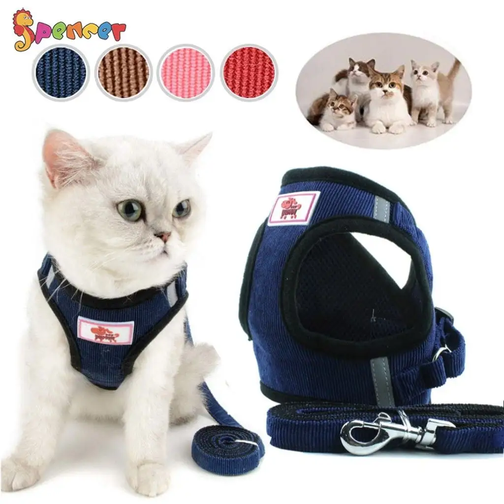 Spencer Mesh Non-Pulling Dog & Cat Harness. Blue. XS (10.2 to 20.4 Chest Size)