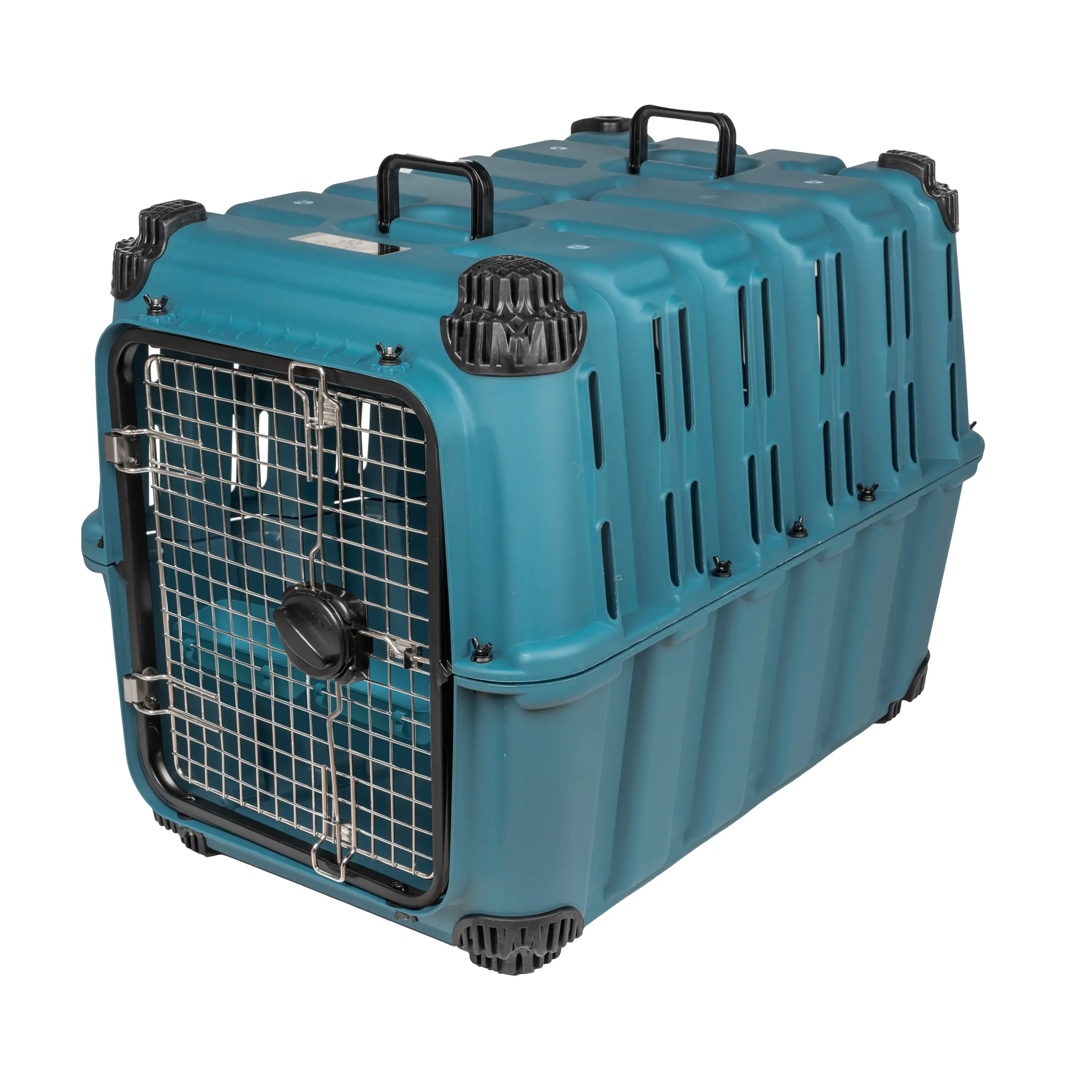 SportPet Designs. Dog Kennels. Guardian Heavy-Duty Plastic Dog Kennel. Blue. Large