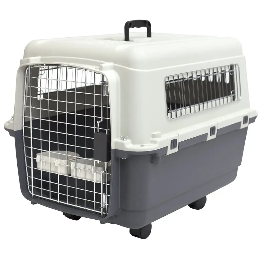 SportPet Designs Plastic Dog IATA Airline Approved Kennel Carrier. Medium. 1 Piece