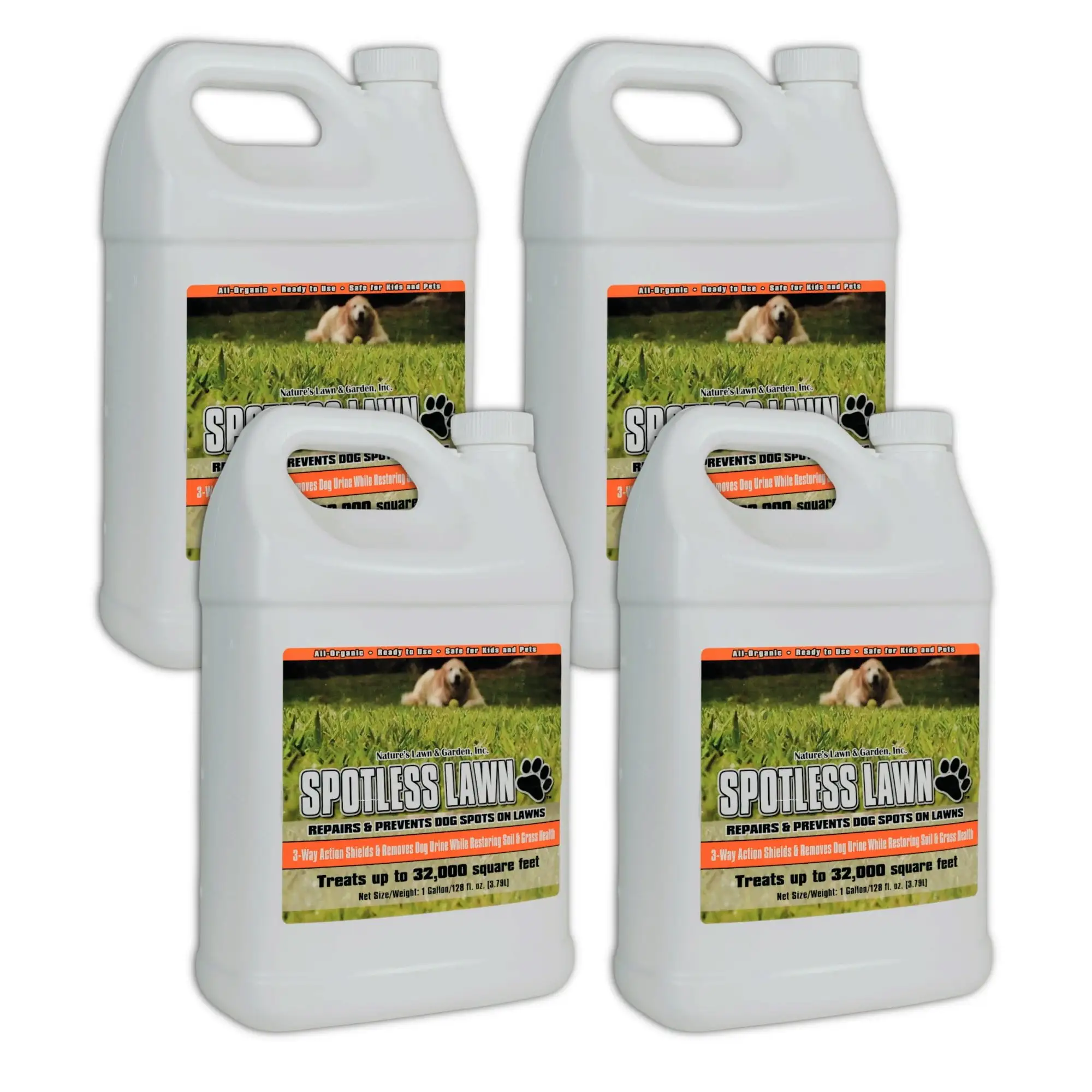 Spotless Lawn Dog Spot Aid - 4 Gallon Bundle