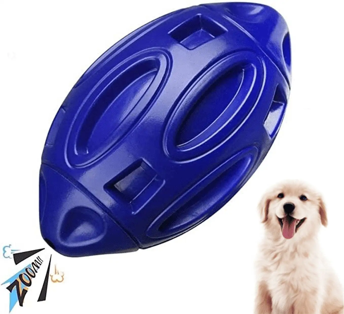 Squeaky Dog Toys Ball. Chew Toys for Large Dogs. Puppy Teething Toys. Durable Indestructible Pet Toys for Medium Big Dogs. Blue