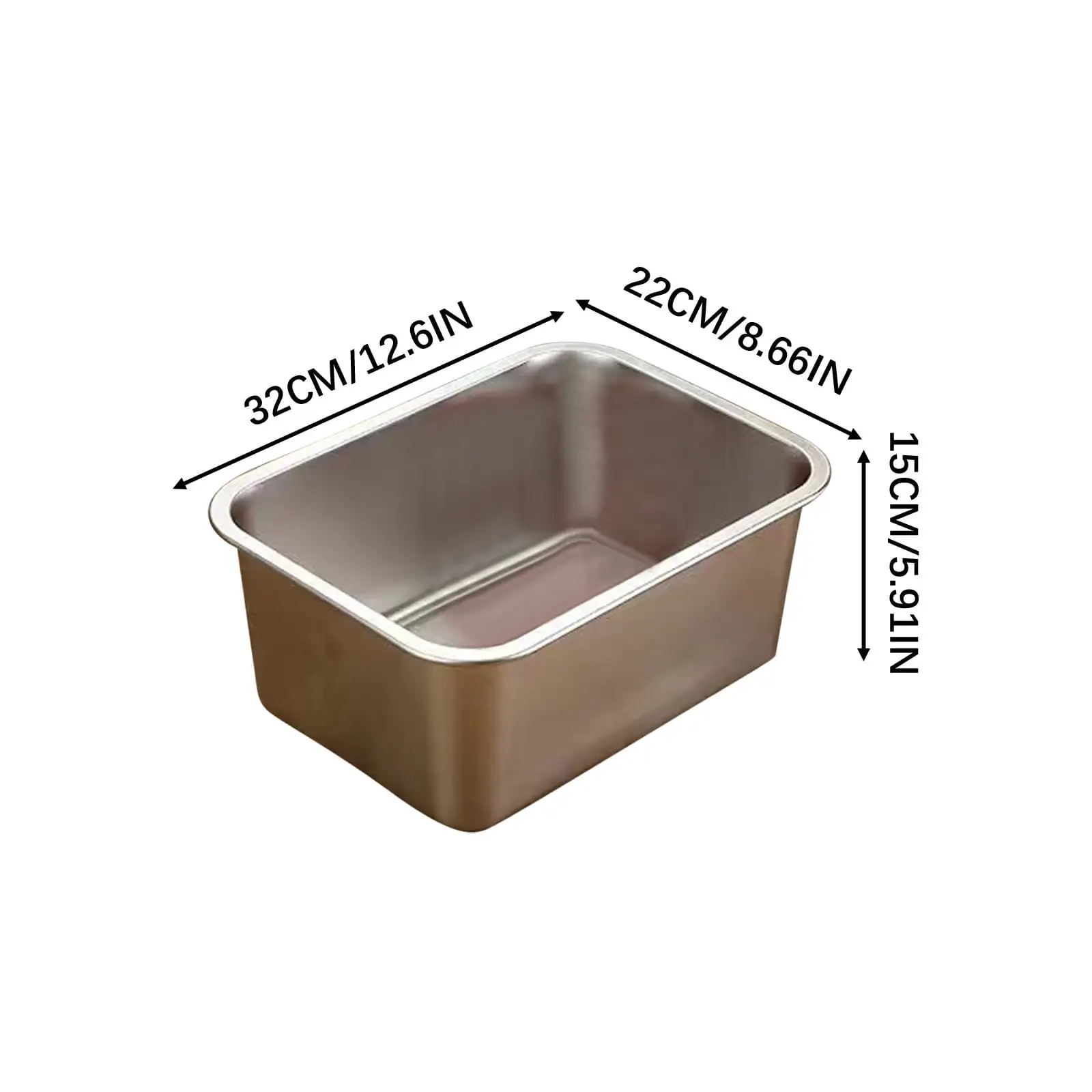 Stainless Steel Cats Litter Box Extra Large Metal Cats Litter Box For Small Cats Kitty Rabbits Never Absorbs Odor Rustproof Non-Stick Smoothy Surface