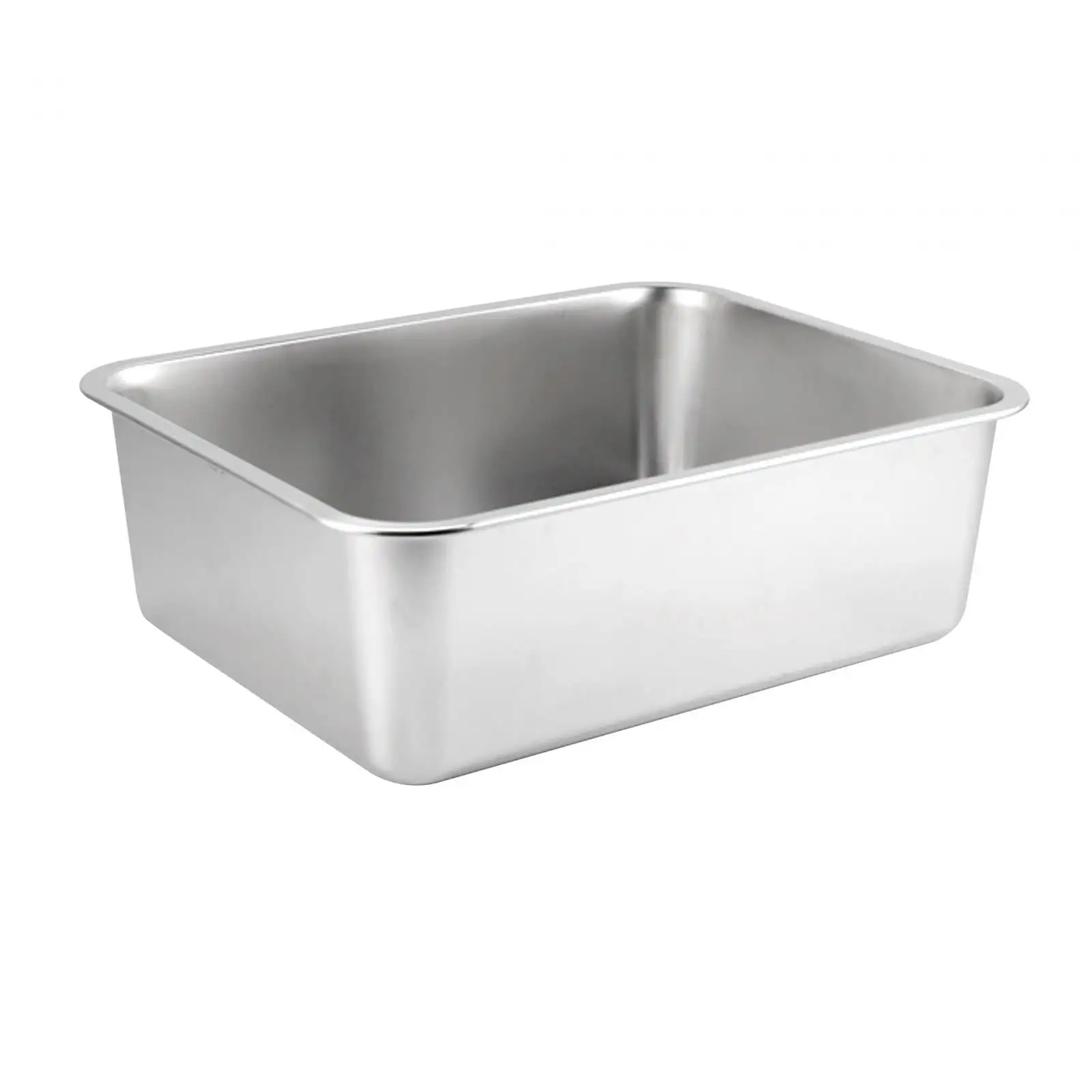 Stainless Steel Smooth Litter Pan for Cats and Rabbits Metal Rabbit . Odor Control Litter Pan. Easy to Clean 17.7 L X 13.8 W X 3.9 H