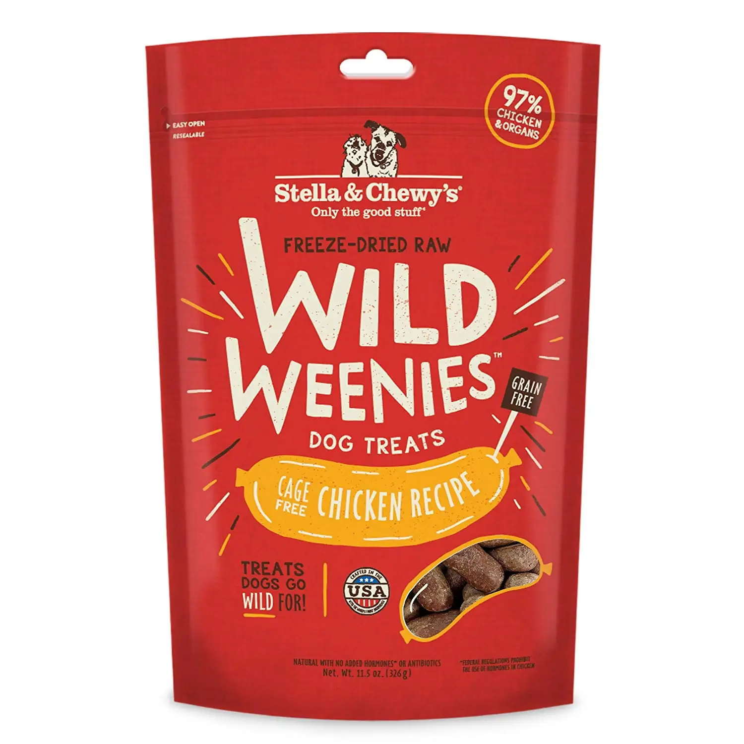 Stella & Chewy's Chicken Wild Weenies Freeze-Dried Dog Treats. 11.5 oz.