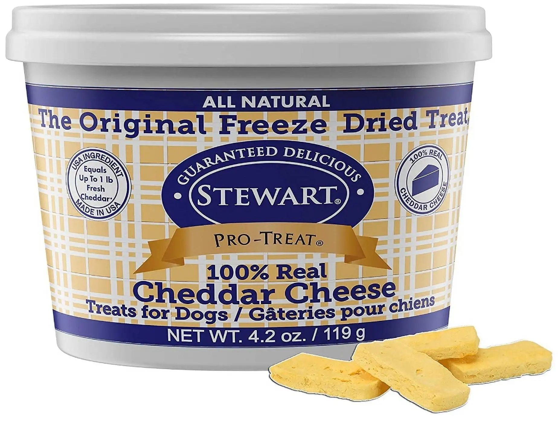 Stewart Freeze Dried Cheddar Cheese Dog Treats